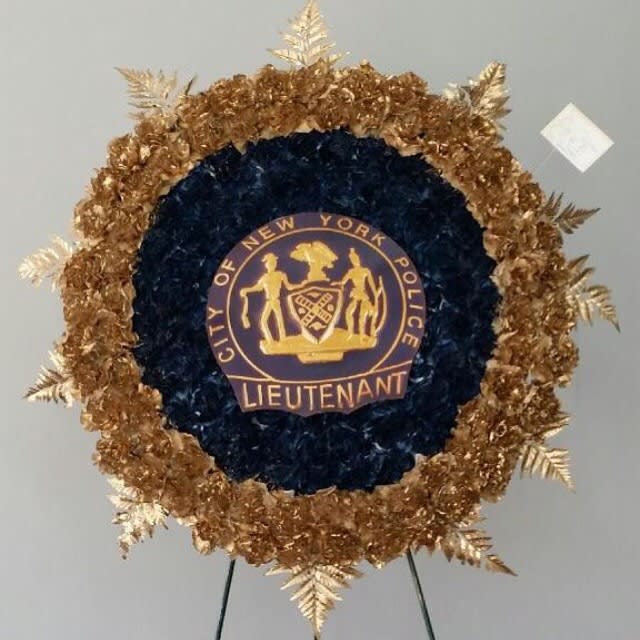 LT Shield - special piece made with carnations and other accents