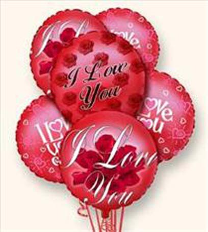 Valentine Balloon Bouquet Valentine Balloon Bouquet - We have a variety of valentine balloons with various sayings. "Be Mine" "I Love You" Happy Valentines & many more. Please call for assistance. Plush animals can be added at additional cost. Local delivery only As Shown : VAL 02-14 Available for local delivery only