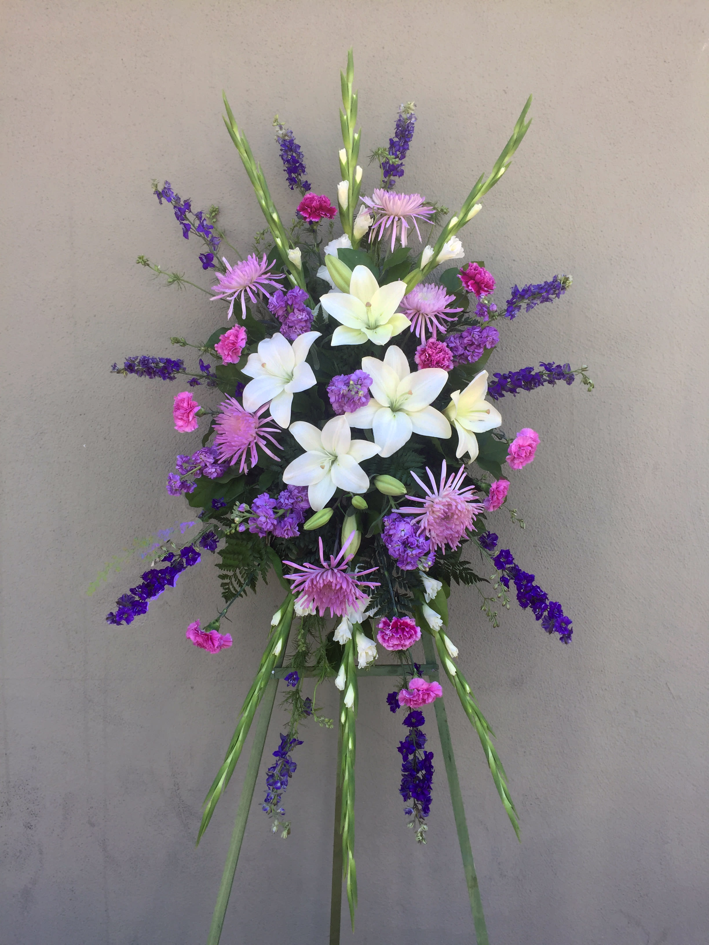 Purple Beauty Floral Spray in San Jose, CA Valley Florist