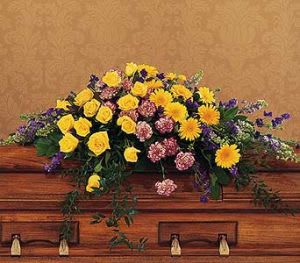 Full Couch Casket Spray By Kenary Florist