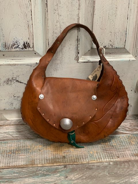 Rustic leather purse sales
