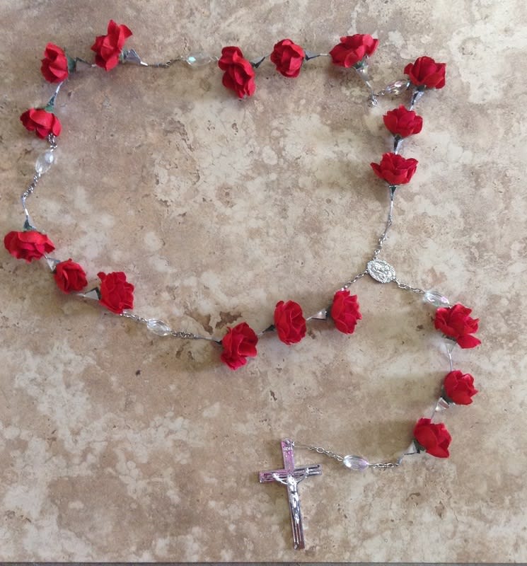 Rosary Beads Made From Your Memorial Flowers Funeral Flower Rosary