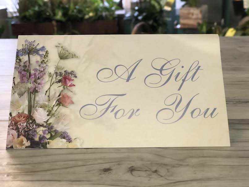 Gift Card Gift Card - Gift Card to Hillside Flowers and Gifts