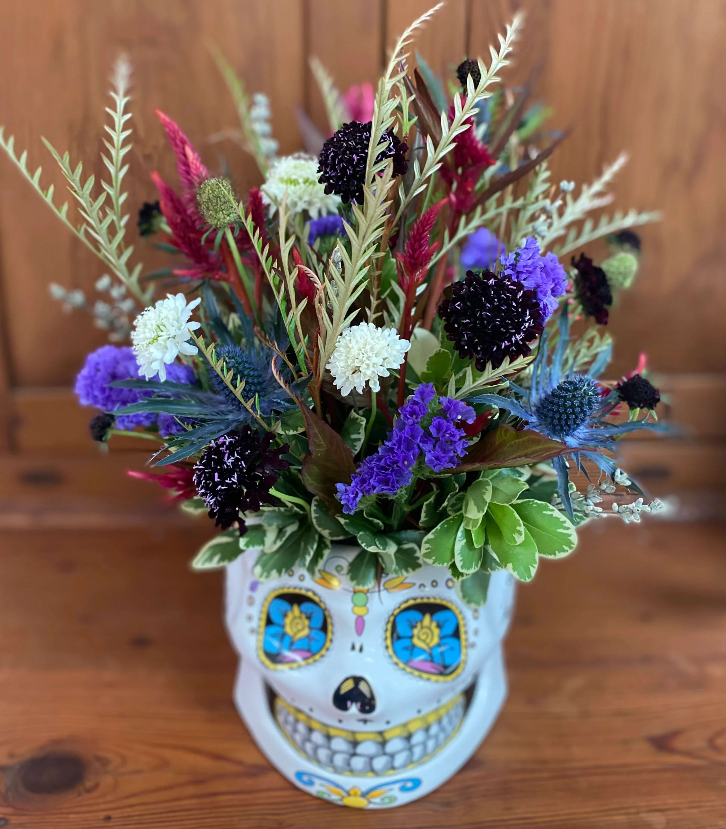 Calavera Bouquet In Weaverville Nc Brown S Floral Design Download 4,291 calavera stock illustrations, vectors & clipart for free or amazingly low rates! calavera bouquet in weaverville nc brown s floral design