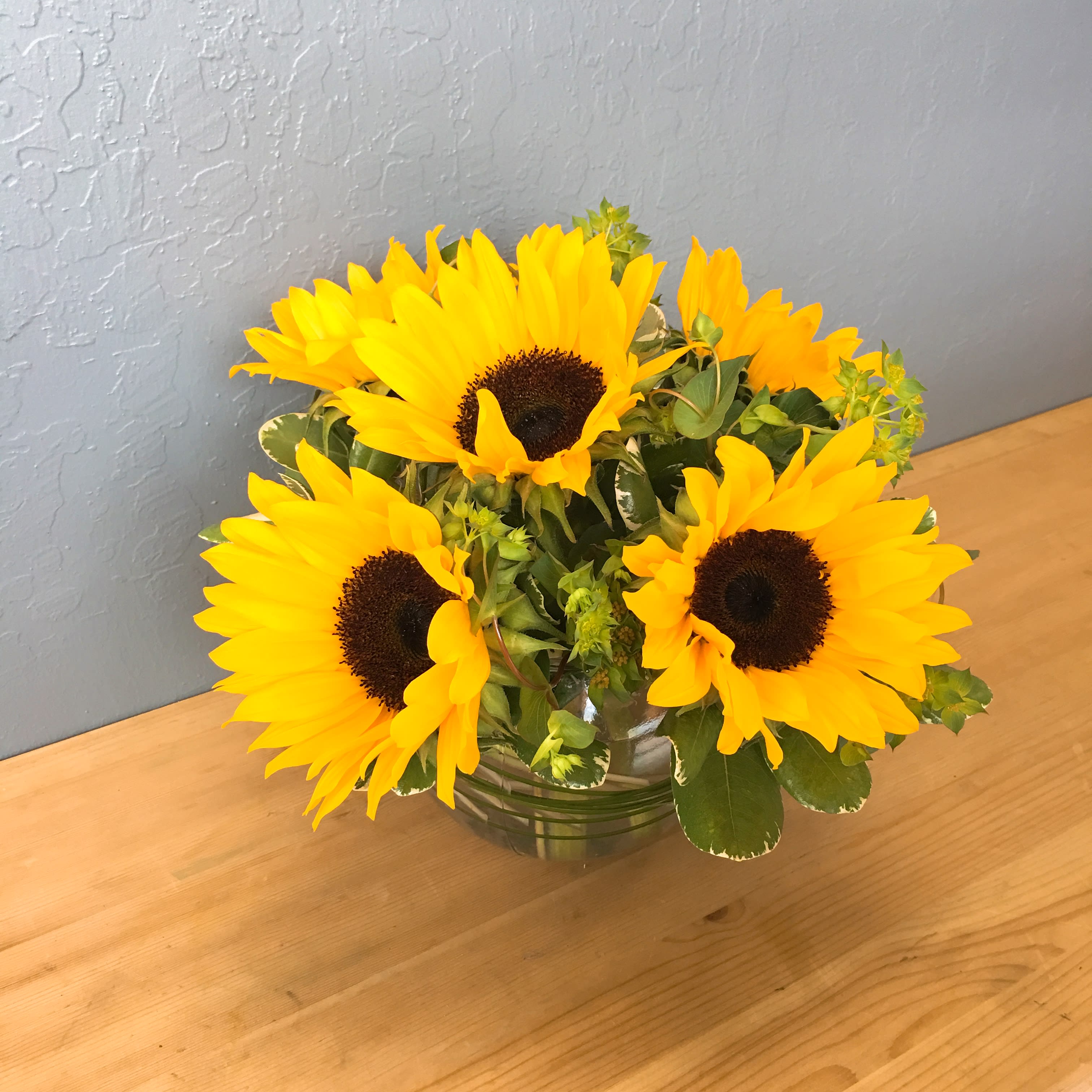 Simple Sunflower Bouquet By La Floriya