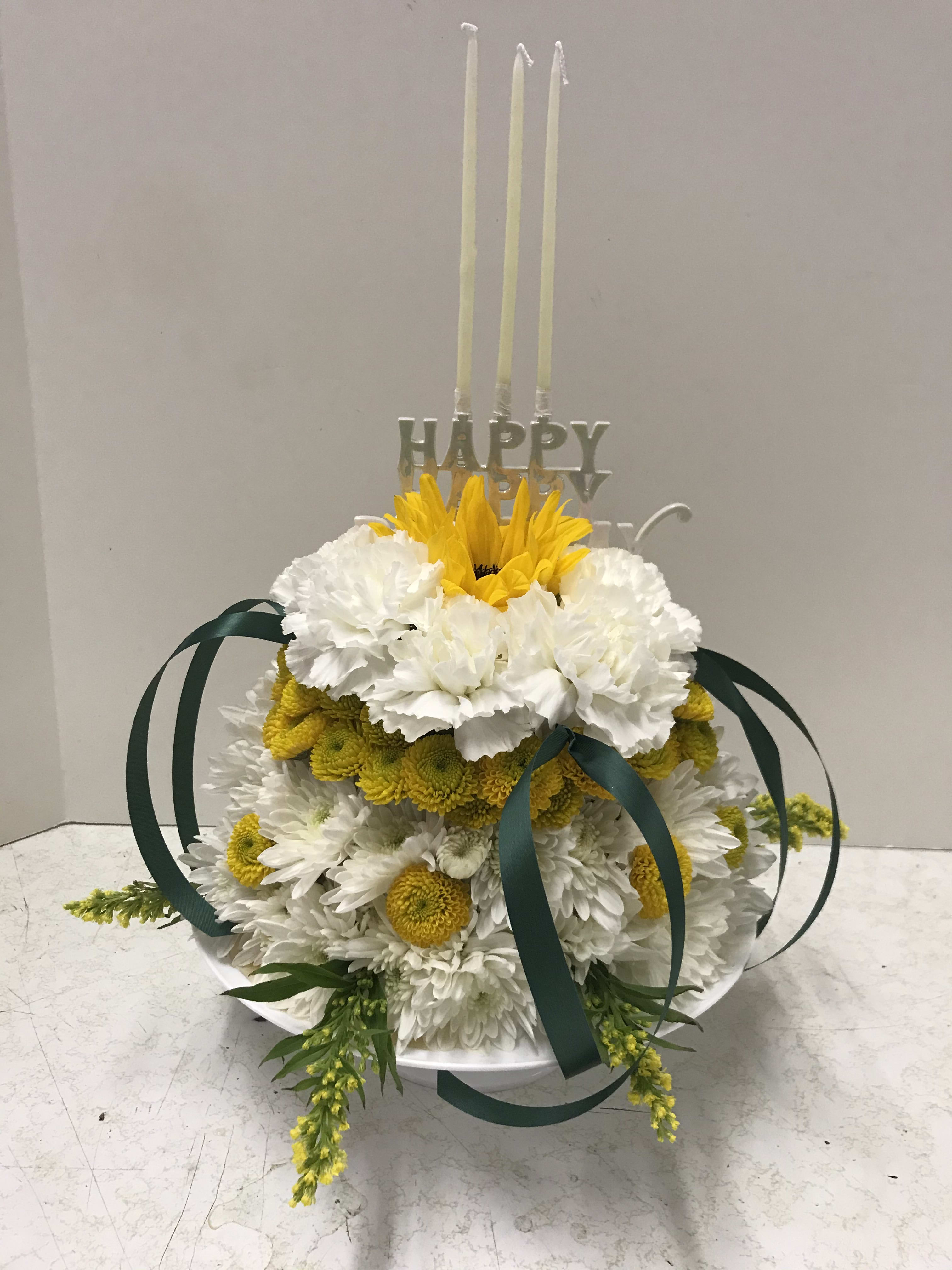 Blooming Chrysanthemum Flower Candle Set