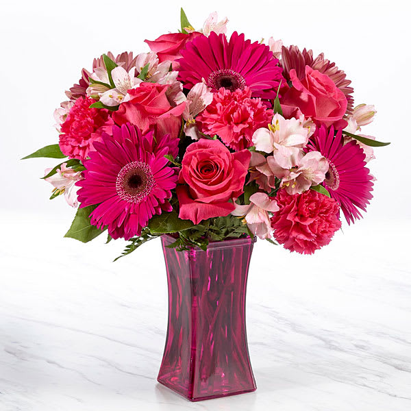 The FTD Raspberry Rush Bouquet VASE INCLUDED in San Francisco, CA MY FLOWER SHOP