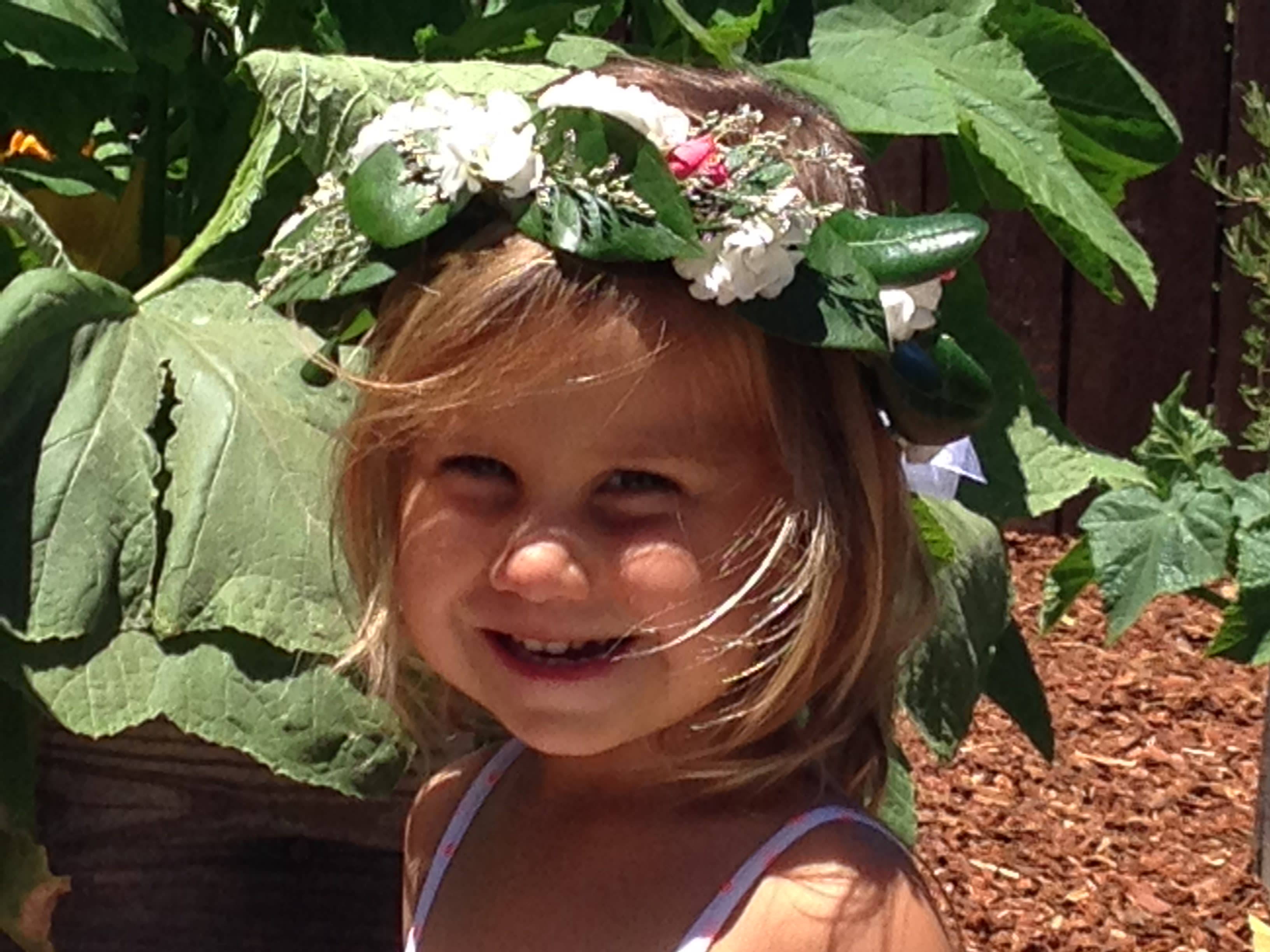 Flower Crown Flower Crown - Flower Crown of mixed flowers and greens