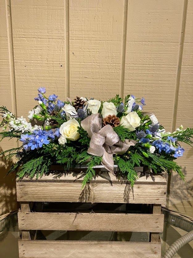 The Hanukkah Hues Centerpiece in Voorhees NJ Green Lea