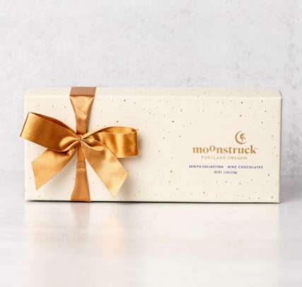 12-Piece Moonstruck Chocolate Favorites collection - The best of the best from Moonstruck Chocolates out of Portland, Oregon. The perfect add-on to your floral arrangement, or as a tasty gift on its own!