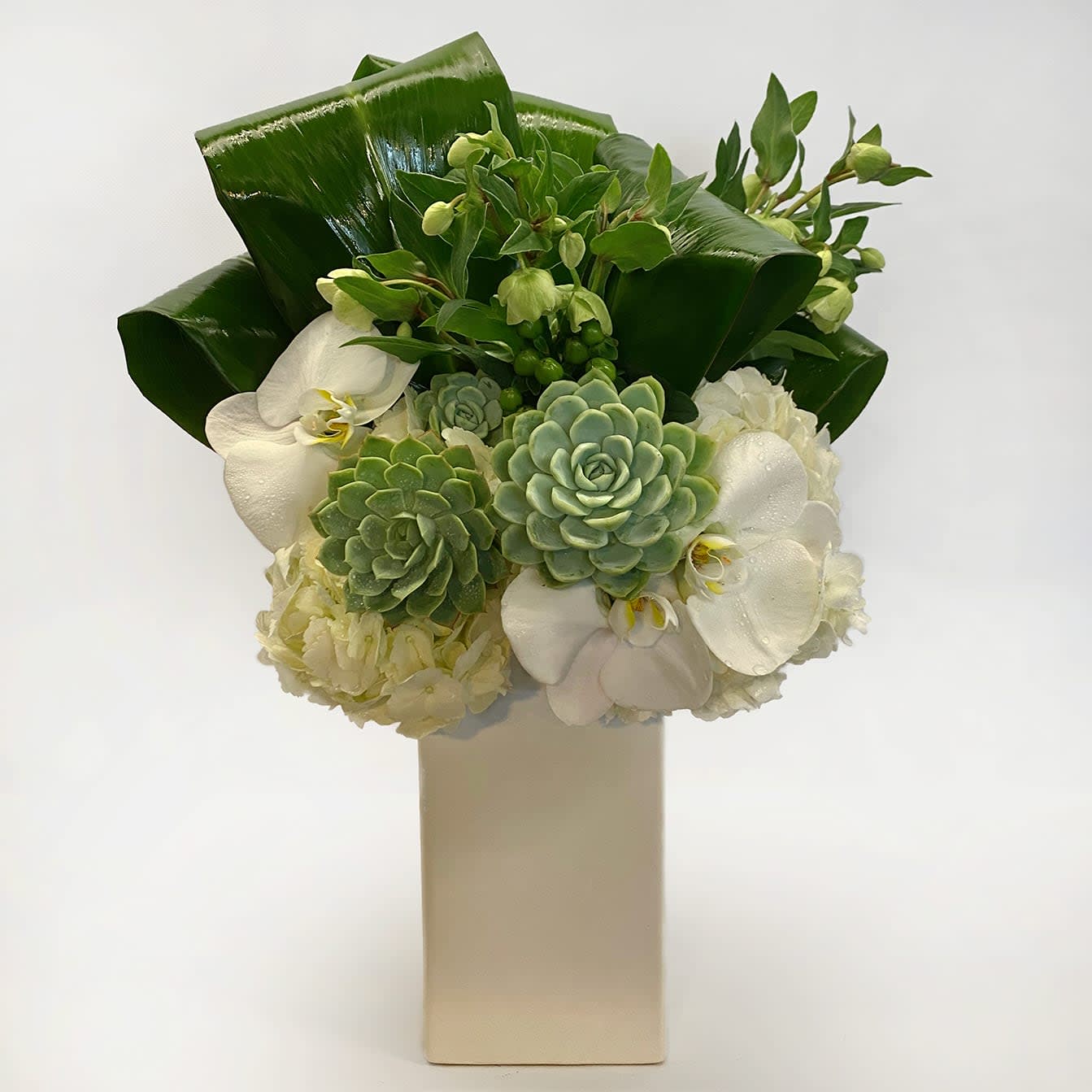 Emerald And Ivory by Anthony's Flowers