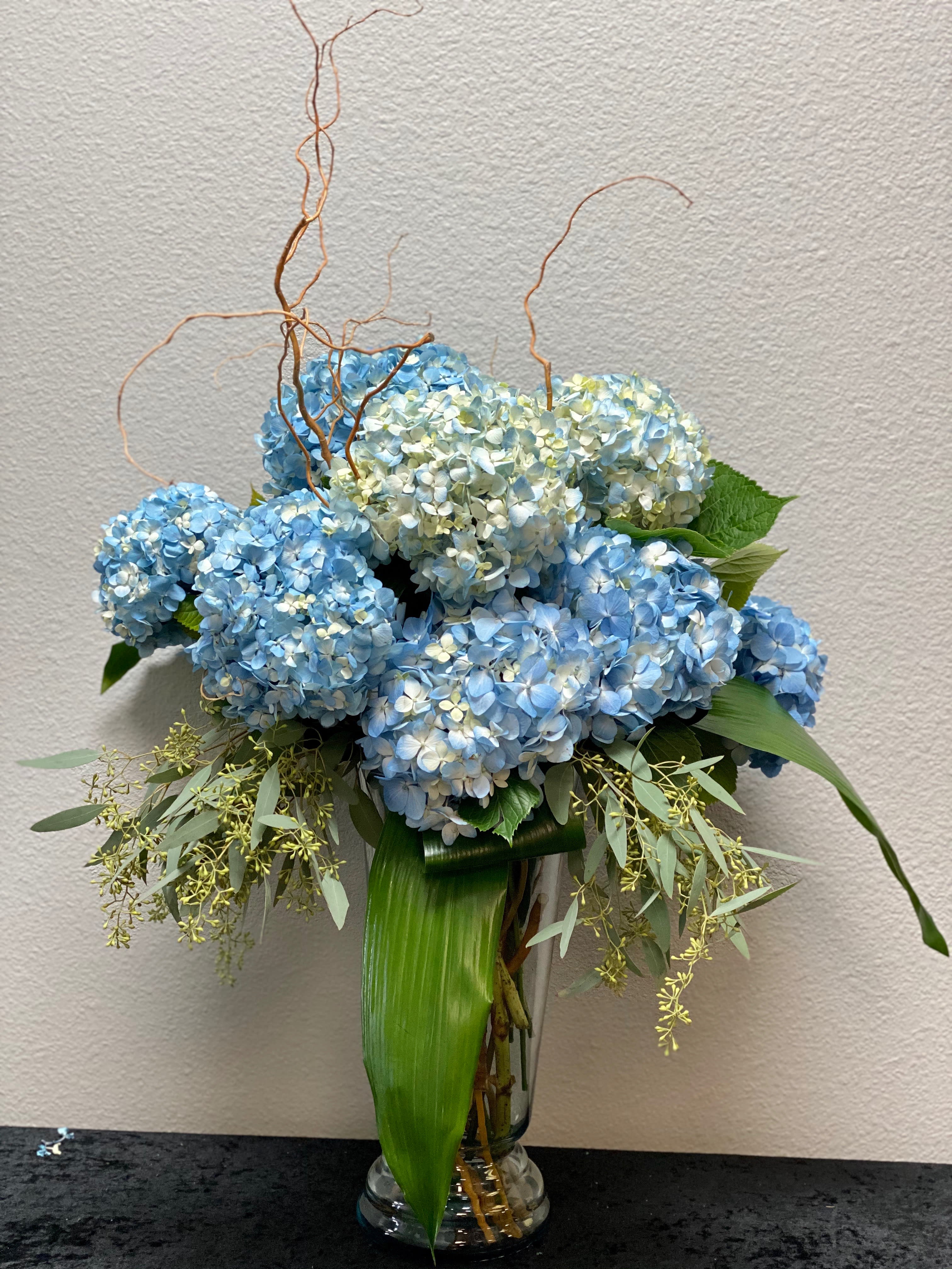 Blue Hydrangea In San Antonio Tx The Last Straw Florist