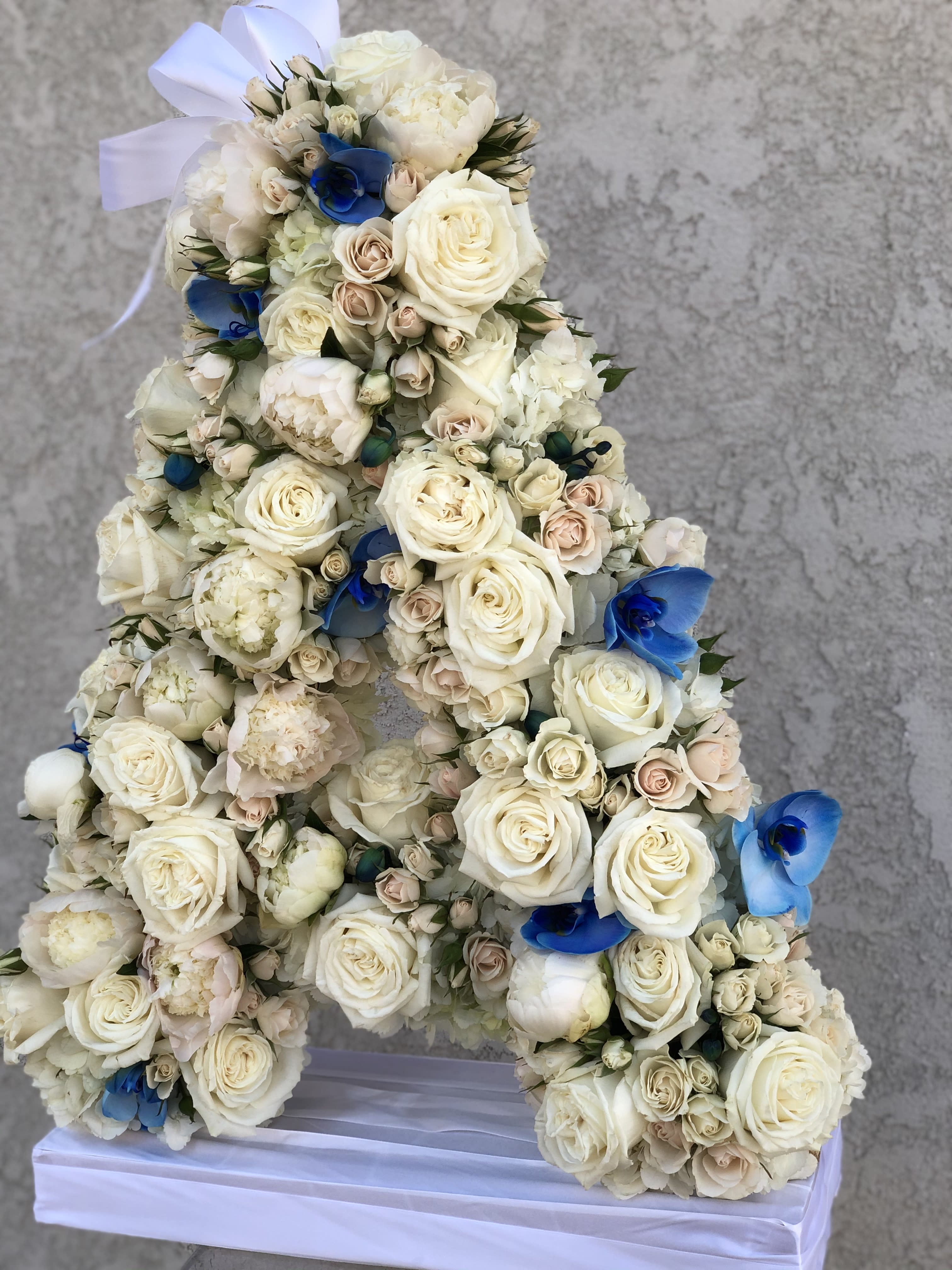 Floral letter arrangement A in Glendale, CA Farabela's Touch