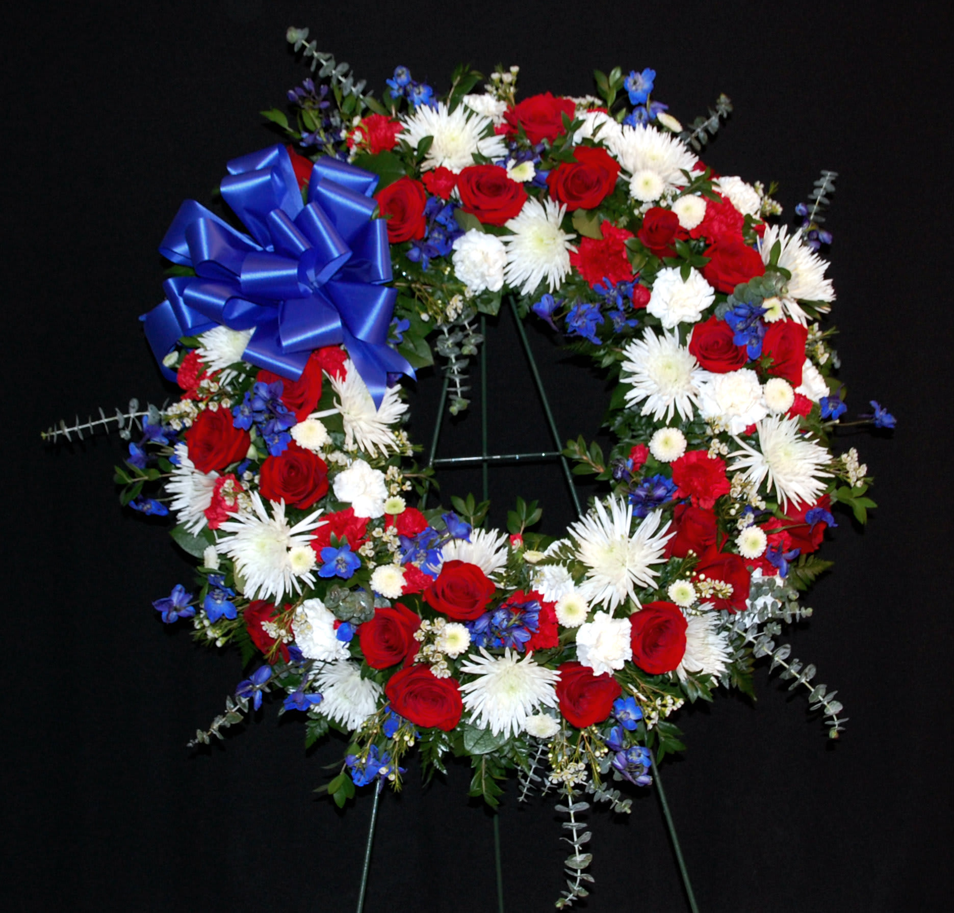 Red, White, and Blue Wreath in Washington, DC | York Flowers