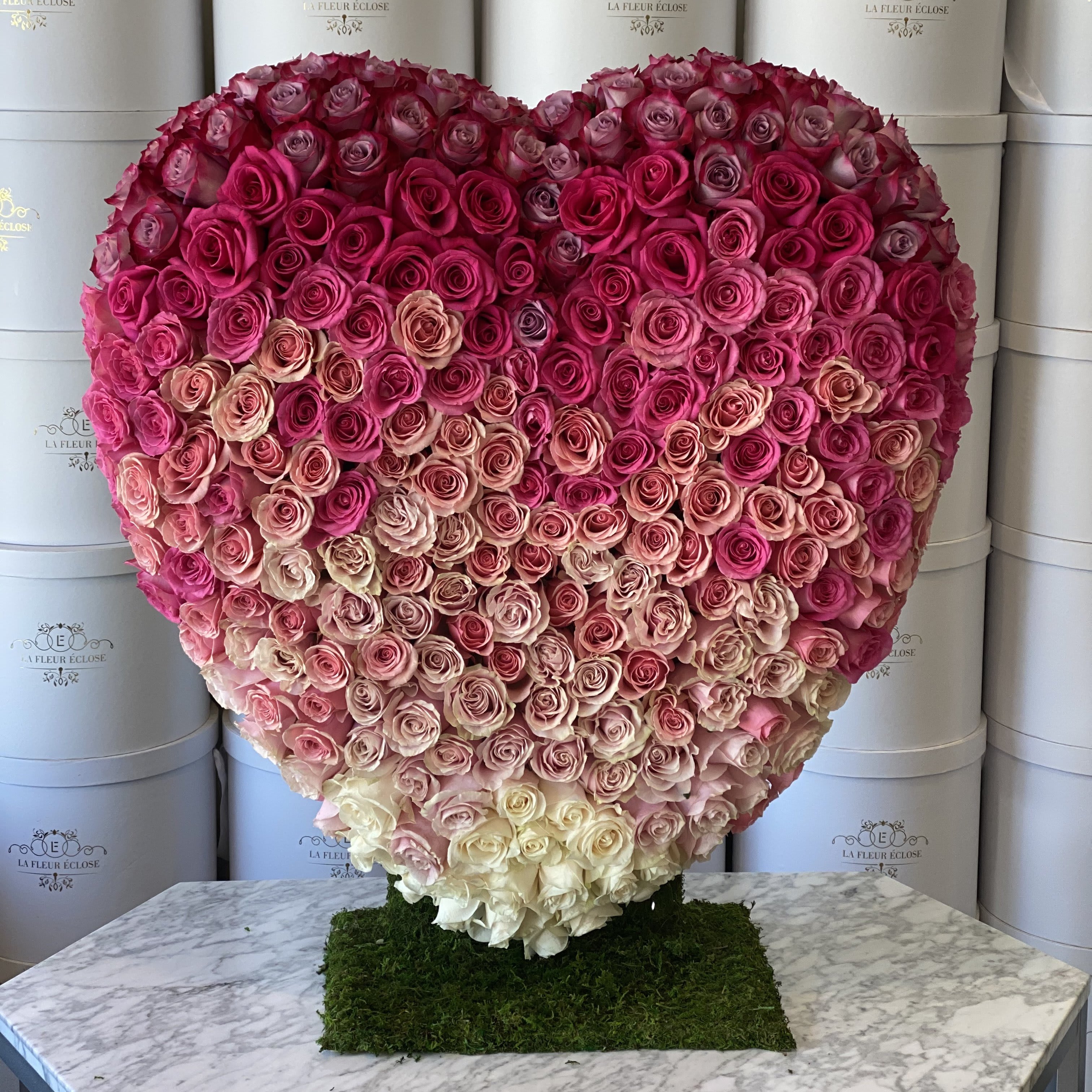 Ombre Heart In Encino Ca La Fleur Eclose Ombre Heart In Encino Ca La Fleur Eclose