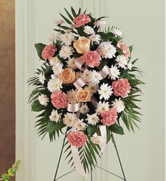 sympathy peach spray pink