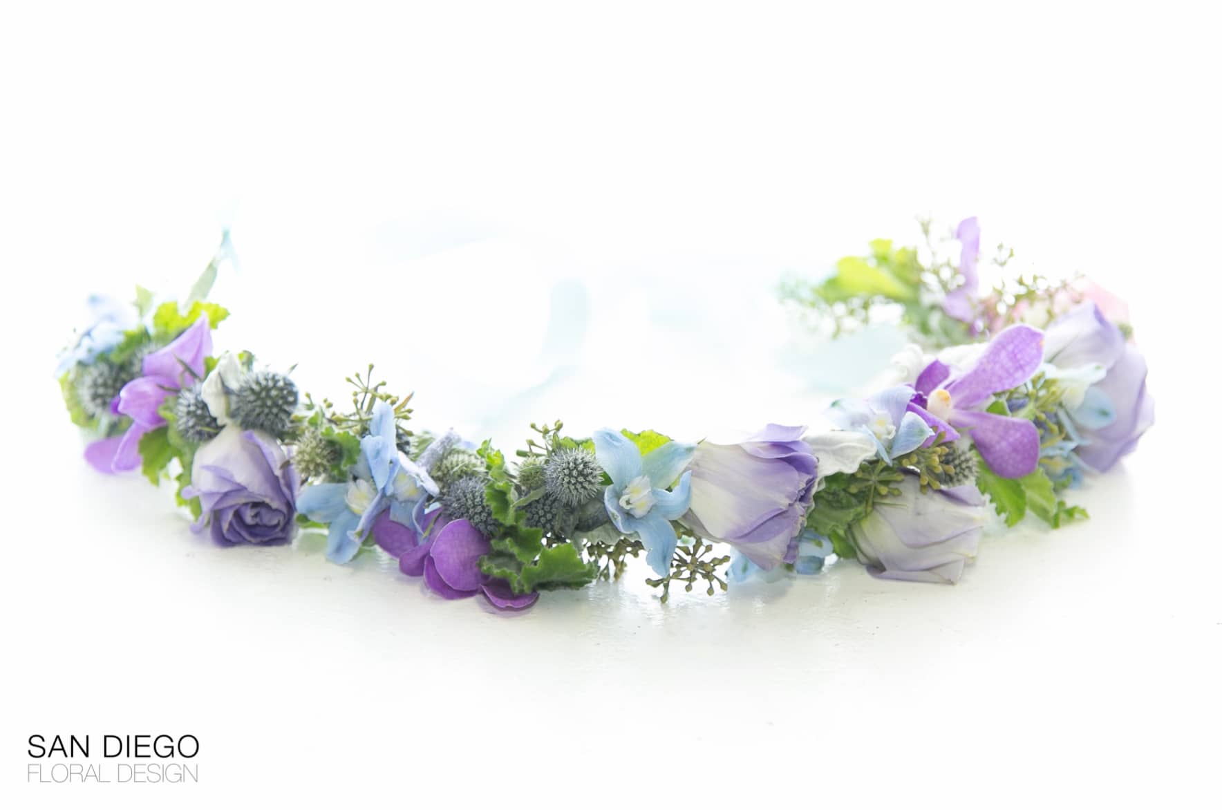 Lavender Floral Crown By San Diego Floral Design