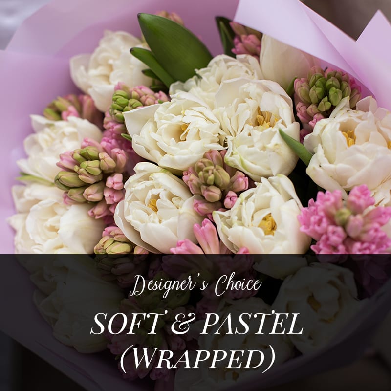 Designer S Choice Soft Pastel Wrapped In Suffern Ny Petals And Stems Florist