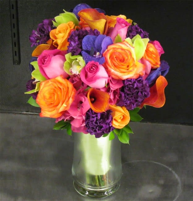 Brightly Colored Bridal Bouquet in San Diego, CA House of Stemms