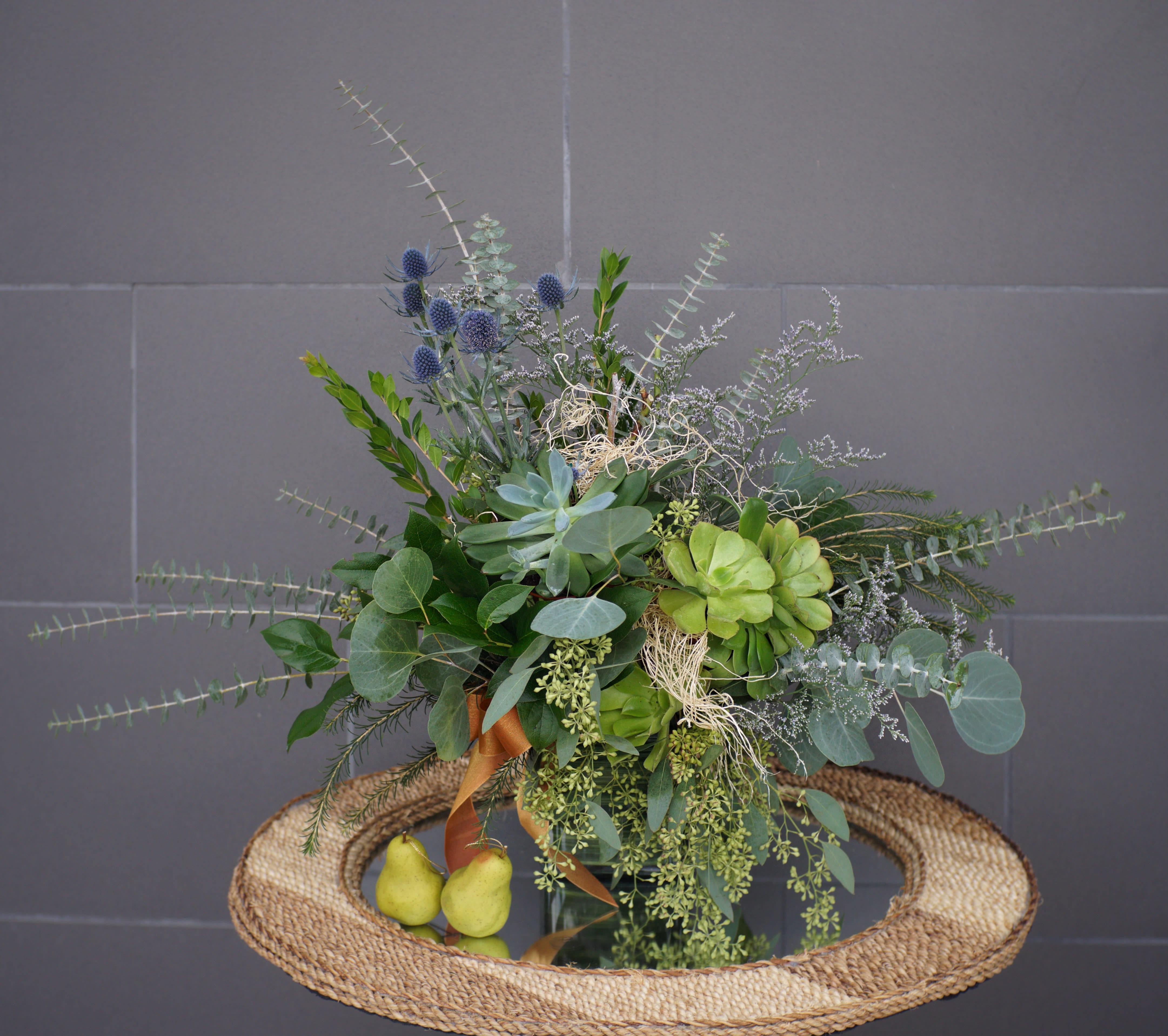 Green Island - A little green island with succulents, sea holly and assorted greens STANDARD: FIRST PHOTO DELUXE: SECOND PHOTO