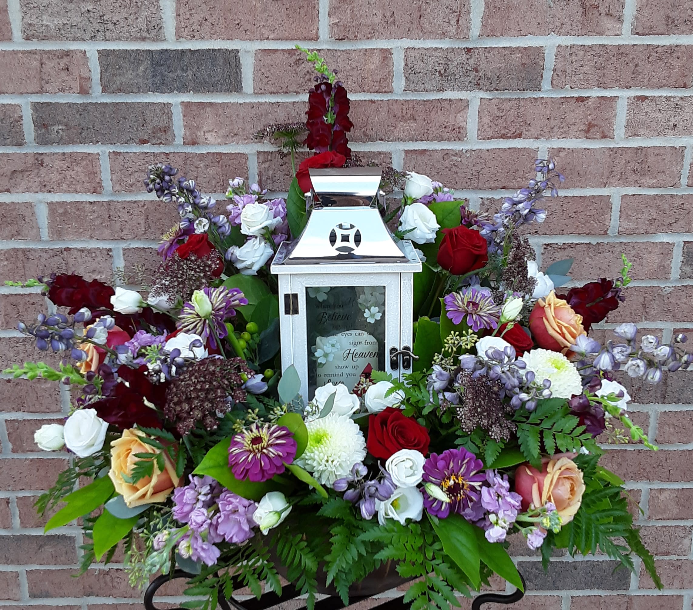 Sympathy Expressions Lantern Arrangement in Greensburg, PA Curly Willow