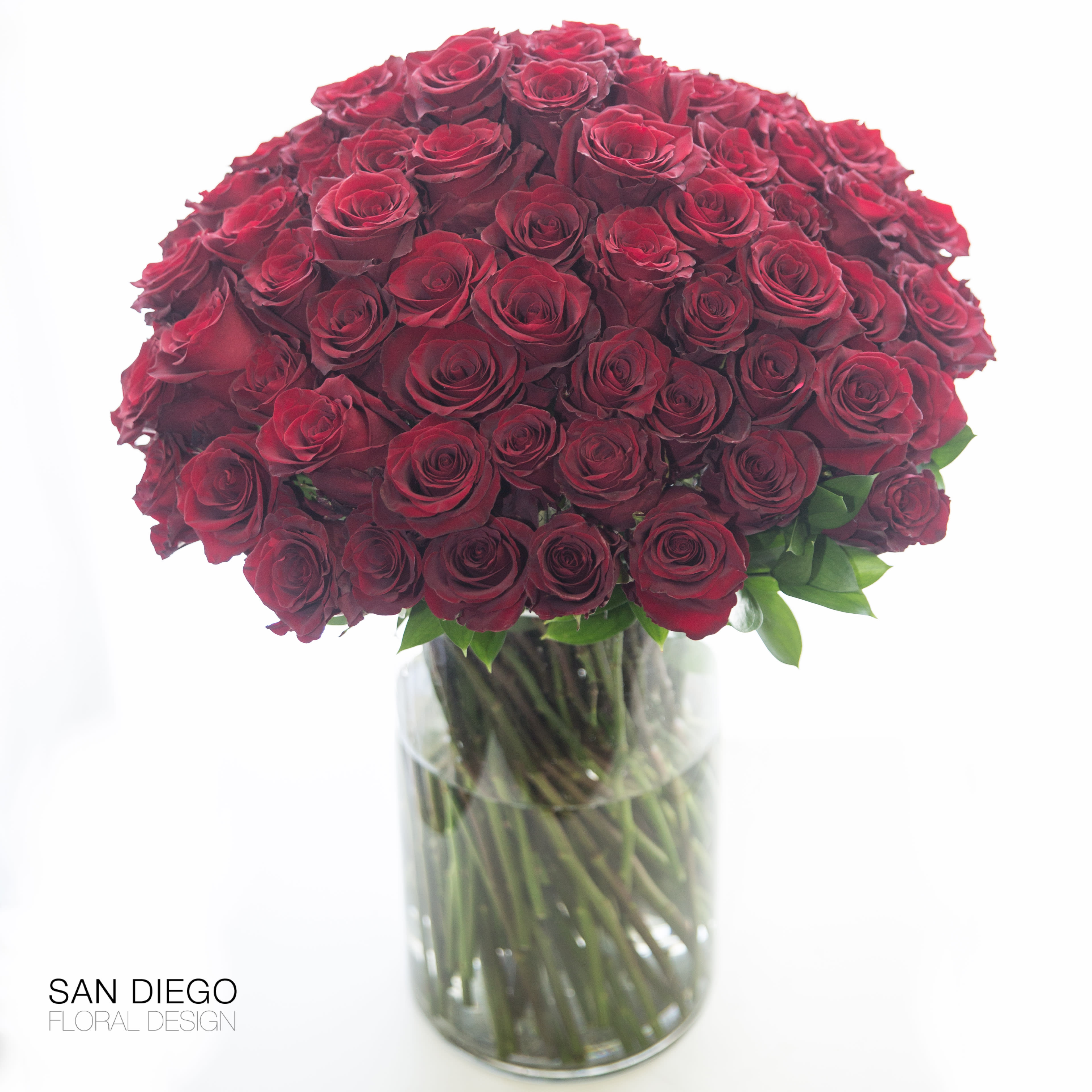 100 Long Stem Red Roses In San Diego Ca San Diego Floral Design