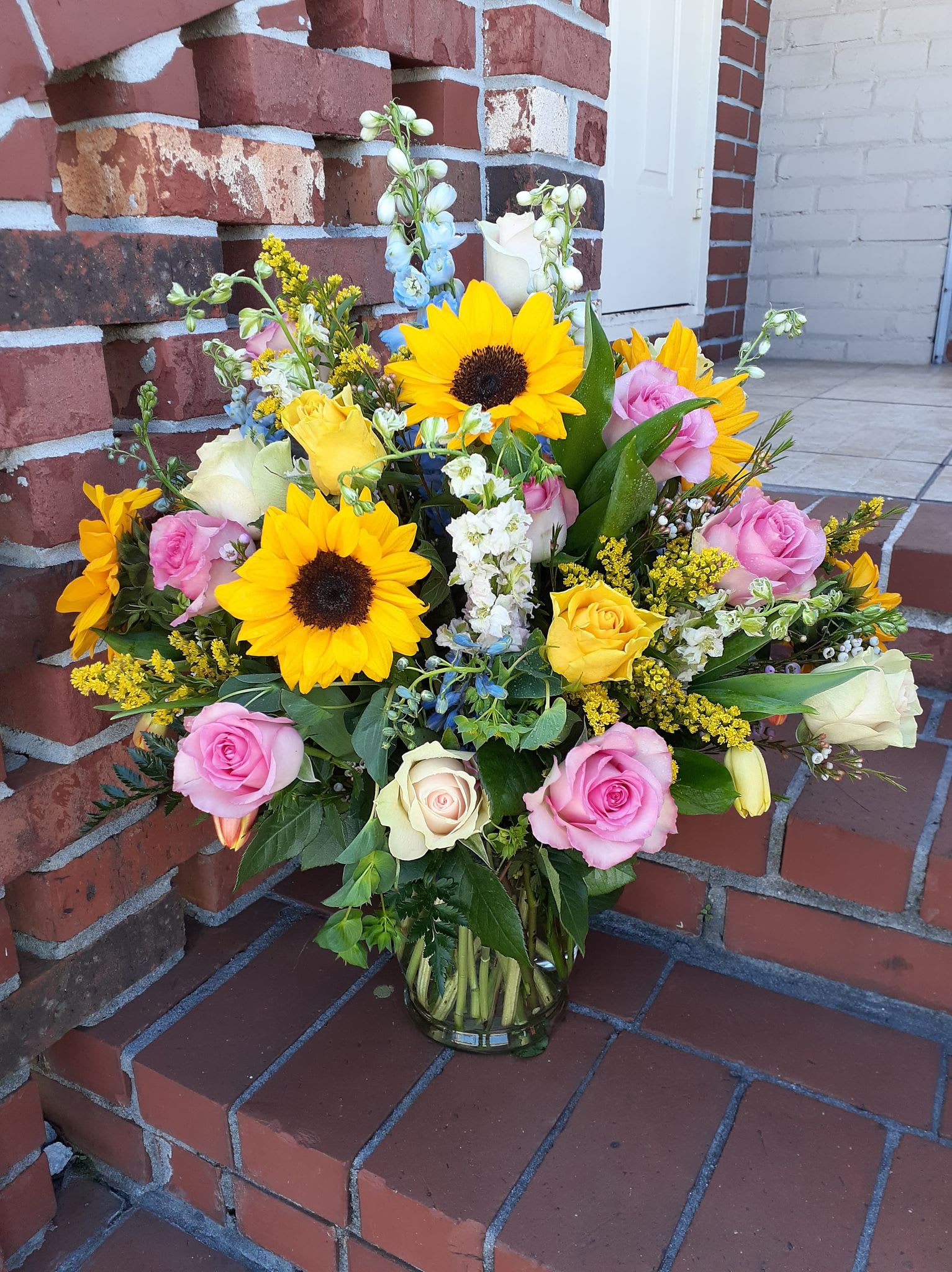 Download Roses Delphinium Tulips Sun Flowers Larkspur By Sonny Designs And Grace Ministries