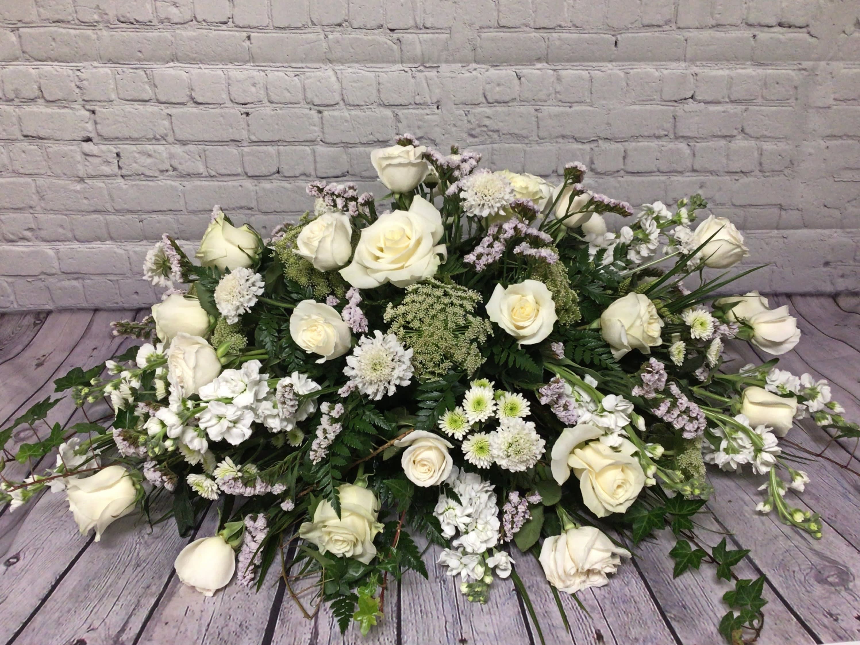 Loving Memories Casket Spray in Charleston, SC Keepsakes Florist