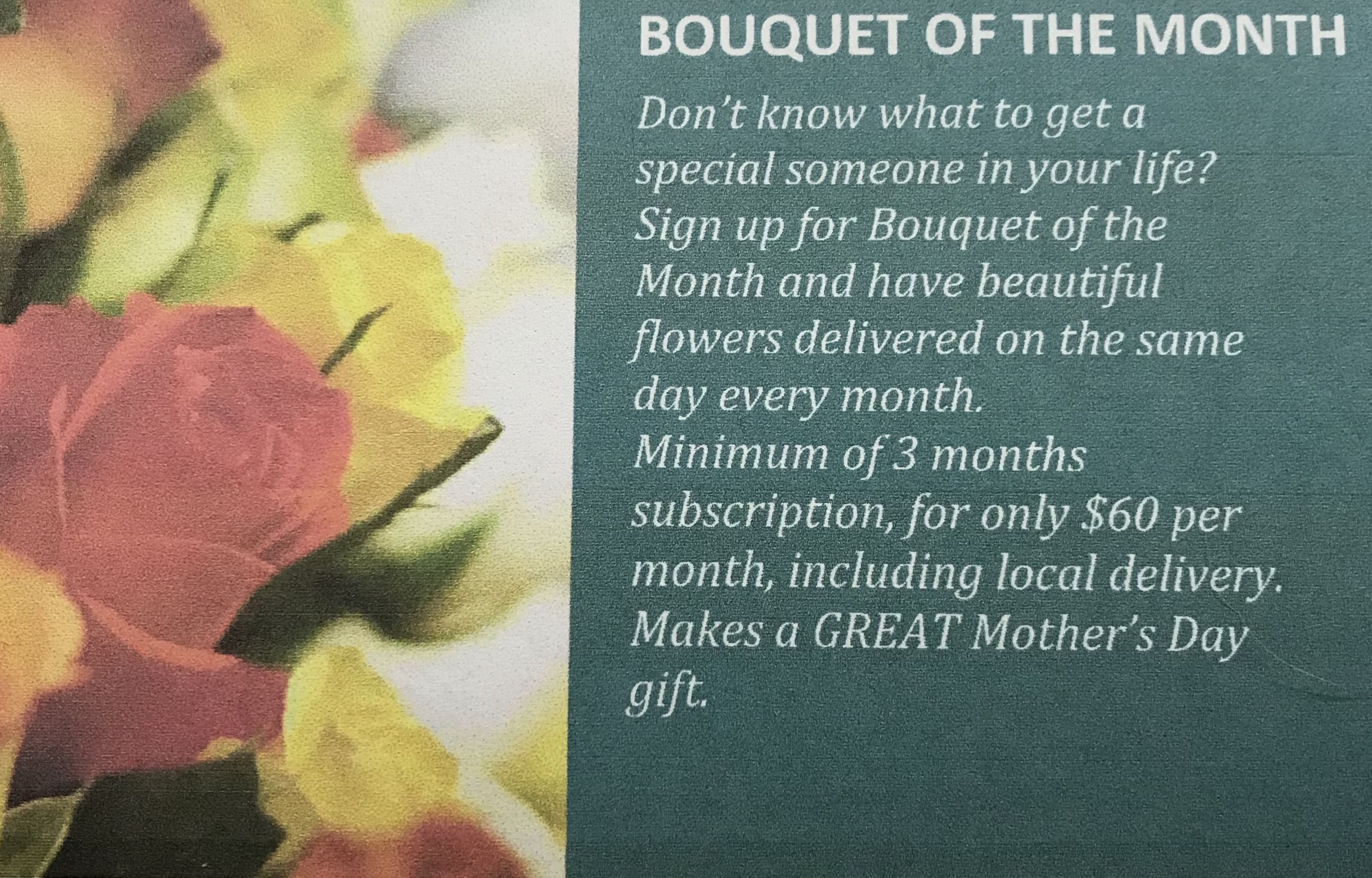 Bouquet Of The Month Club In Edwardsville Il A Wildflower Shop