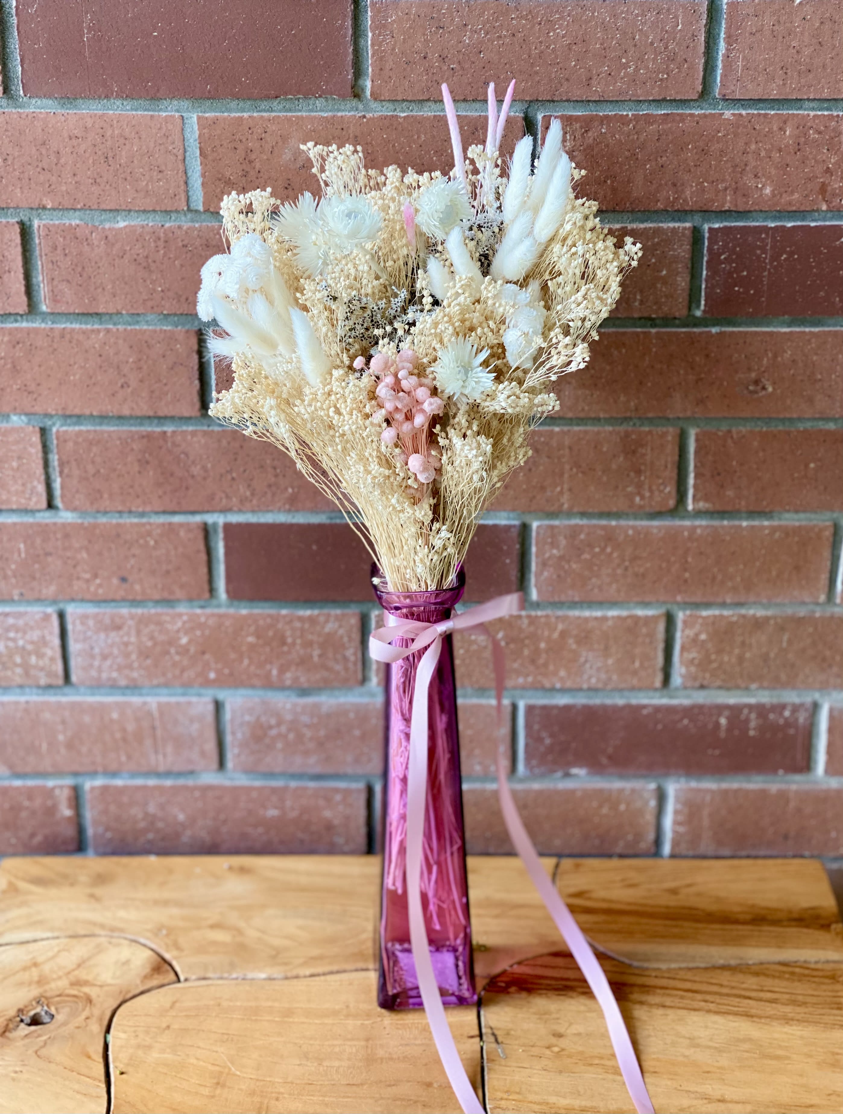 Pink Dry Flower Bouquet In Venice Fl Venetian Flowers
