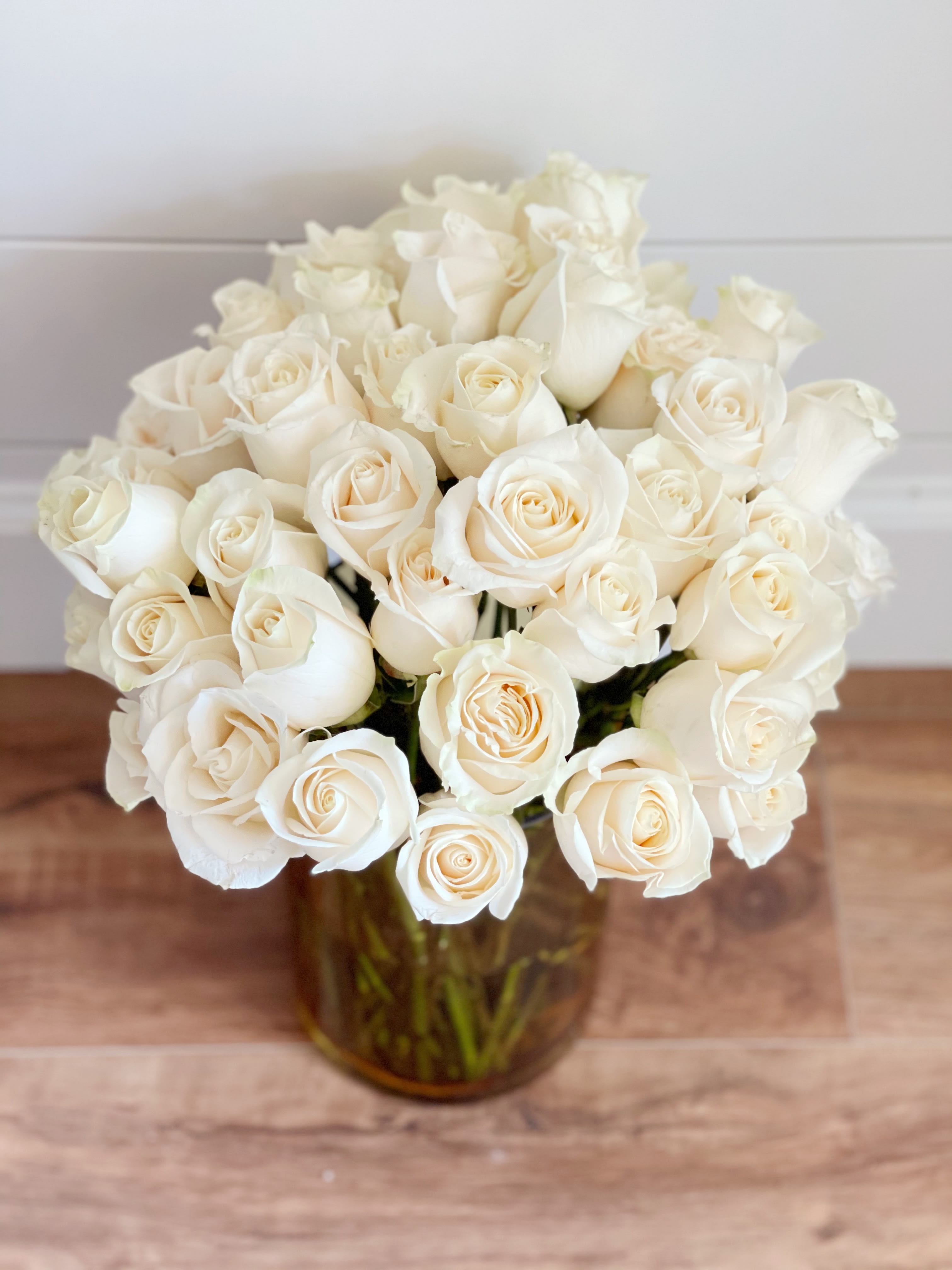 Four Dozen White Roses in Naples, FL Naples Gift Baskets and Floral
