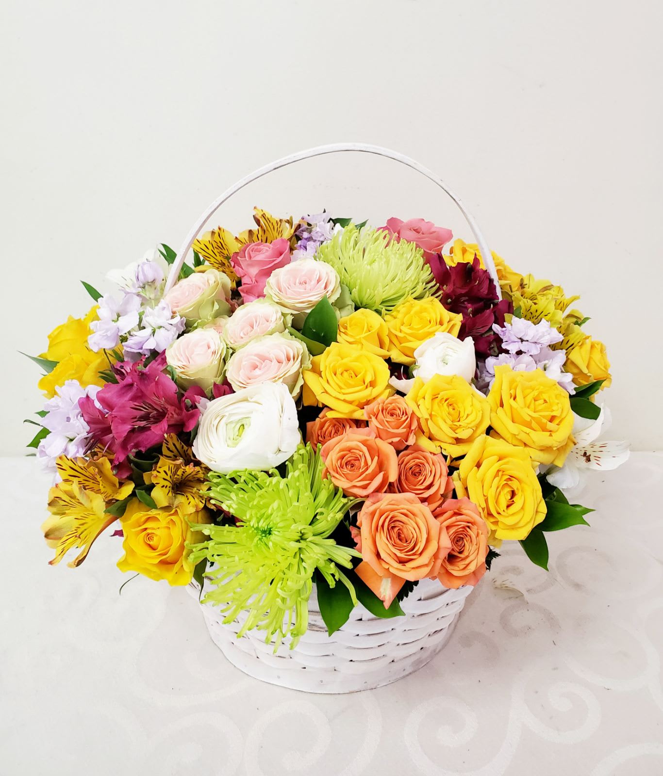 Joyful Basket In Long Beach Ca Bixby Knolls Flowers