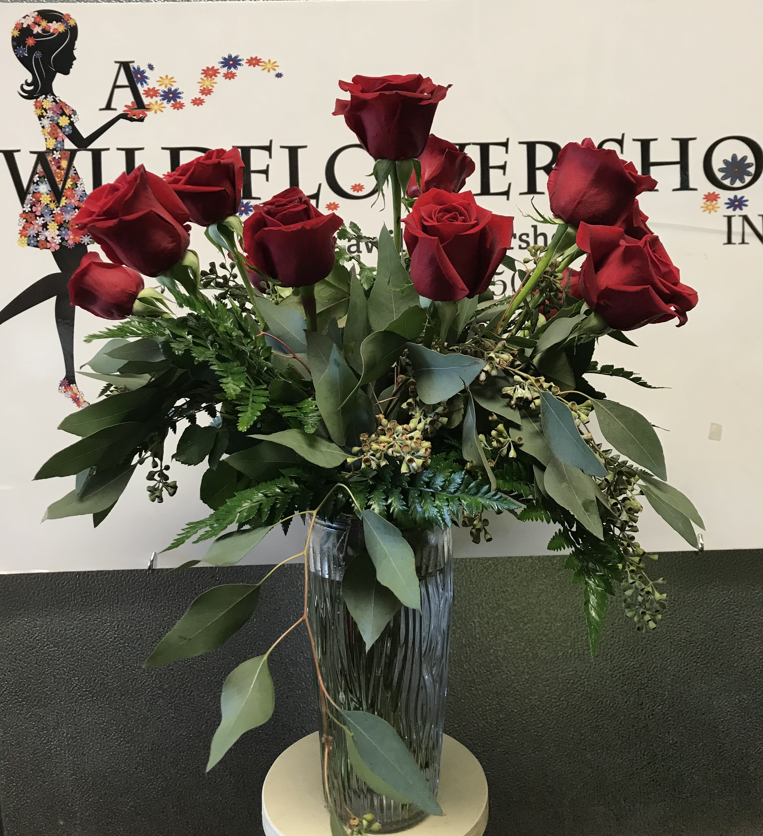 The Long Stem Red Rose Bouquet In Edwardsville Il A Wildflower Shop