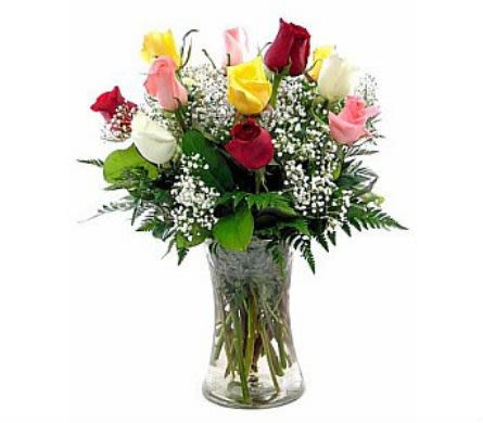 Splash of Color Roses Splash of Color Roses - A fun way to watch and smell how various roses open and have different fragrances. As Shown : BVD R12 Available for local delivery only