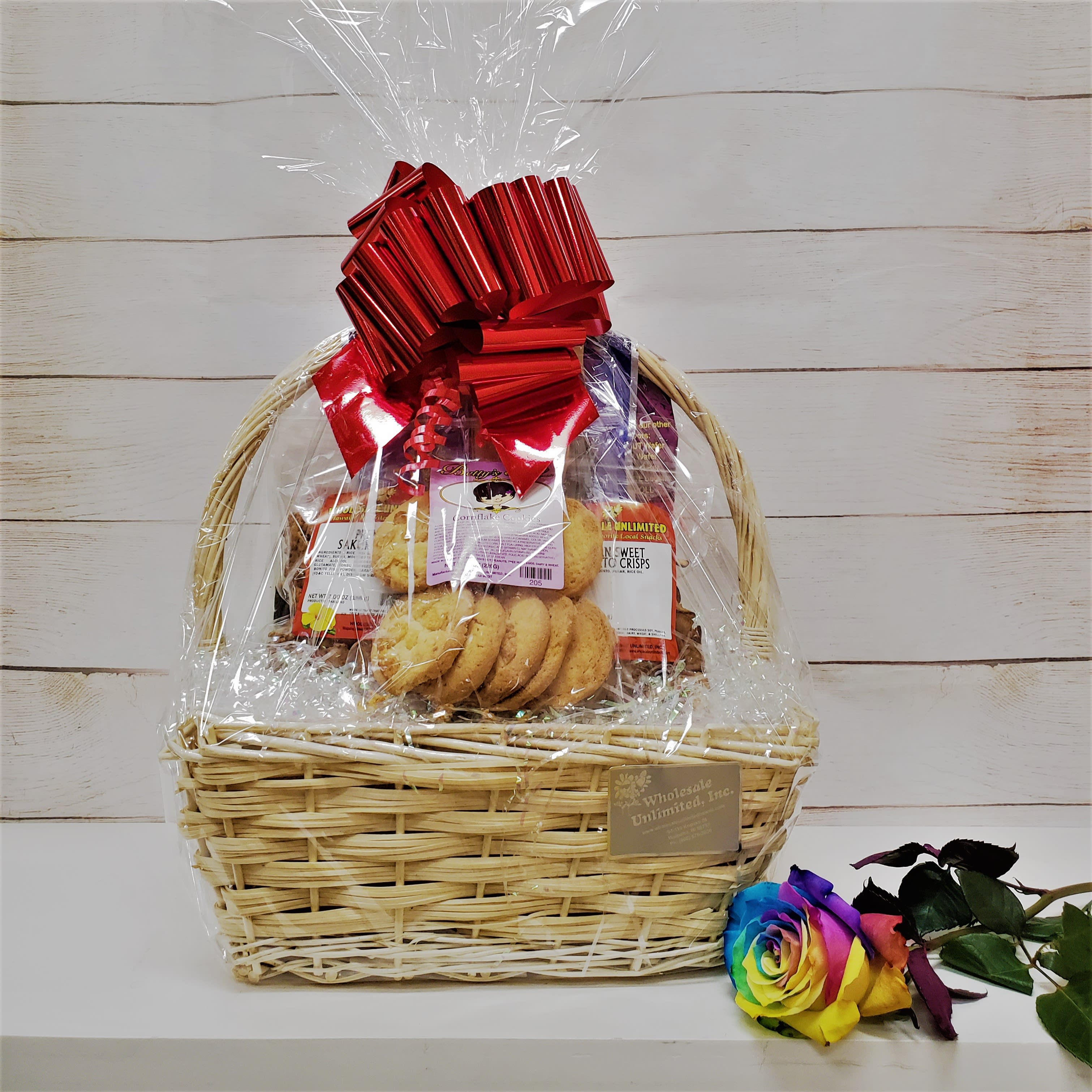 Hawaiian Goodie Basket, Medium in Honolulu, HI Watanabe Floral, Inc.