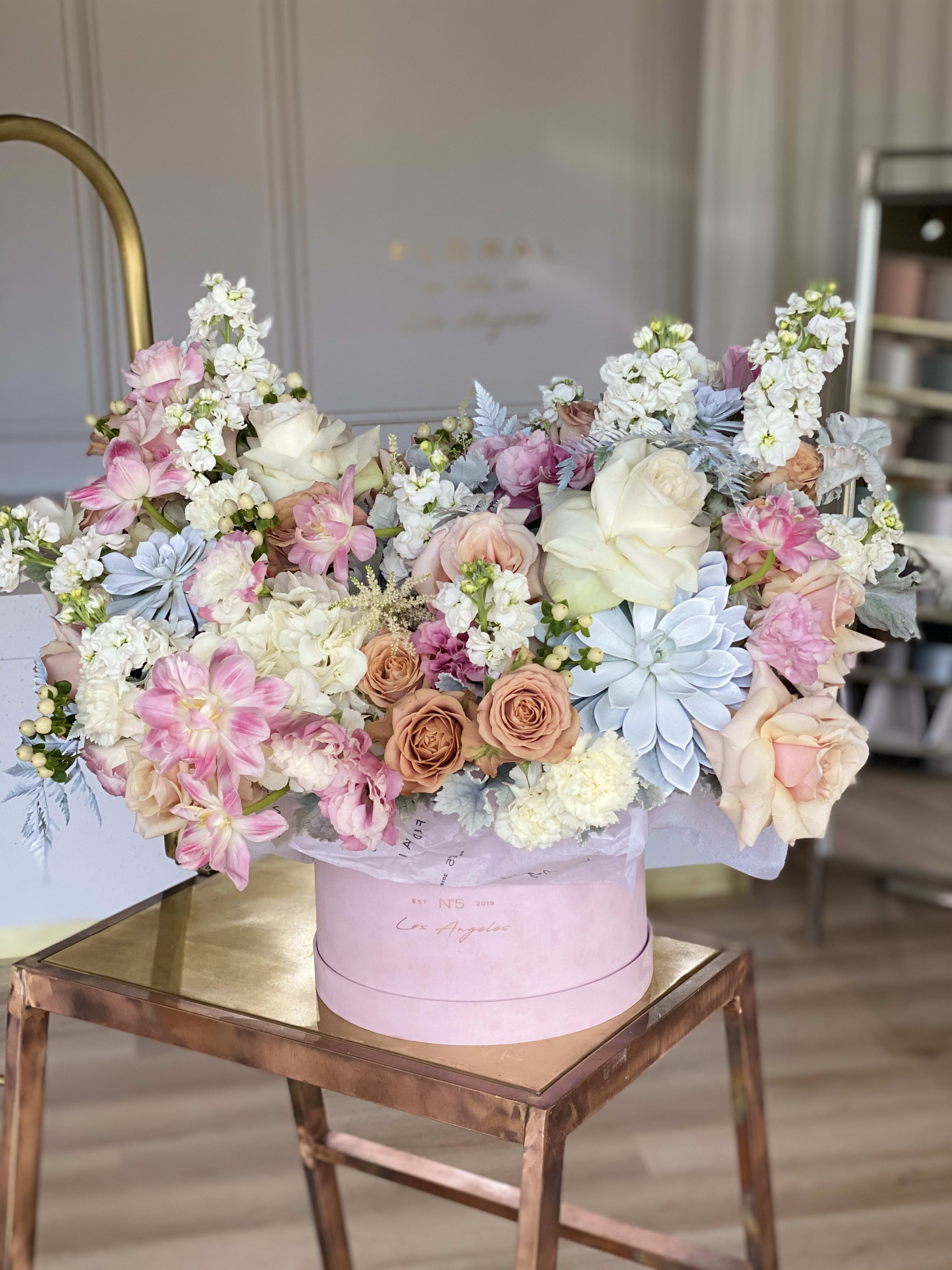 No 211 Roses Tulips Spray Roses Succulents In Studio City Ca Floral 5