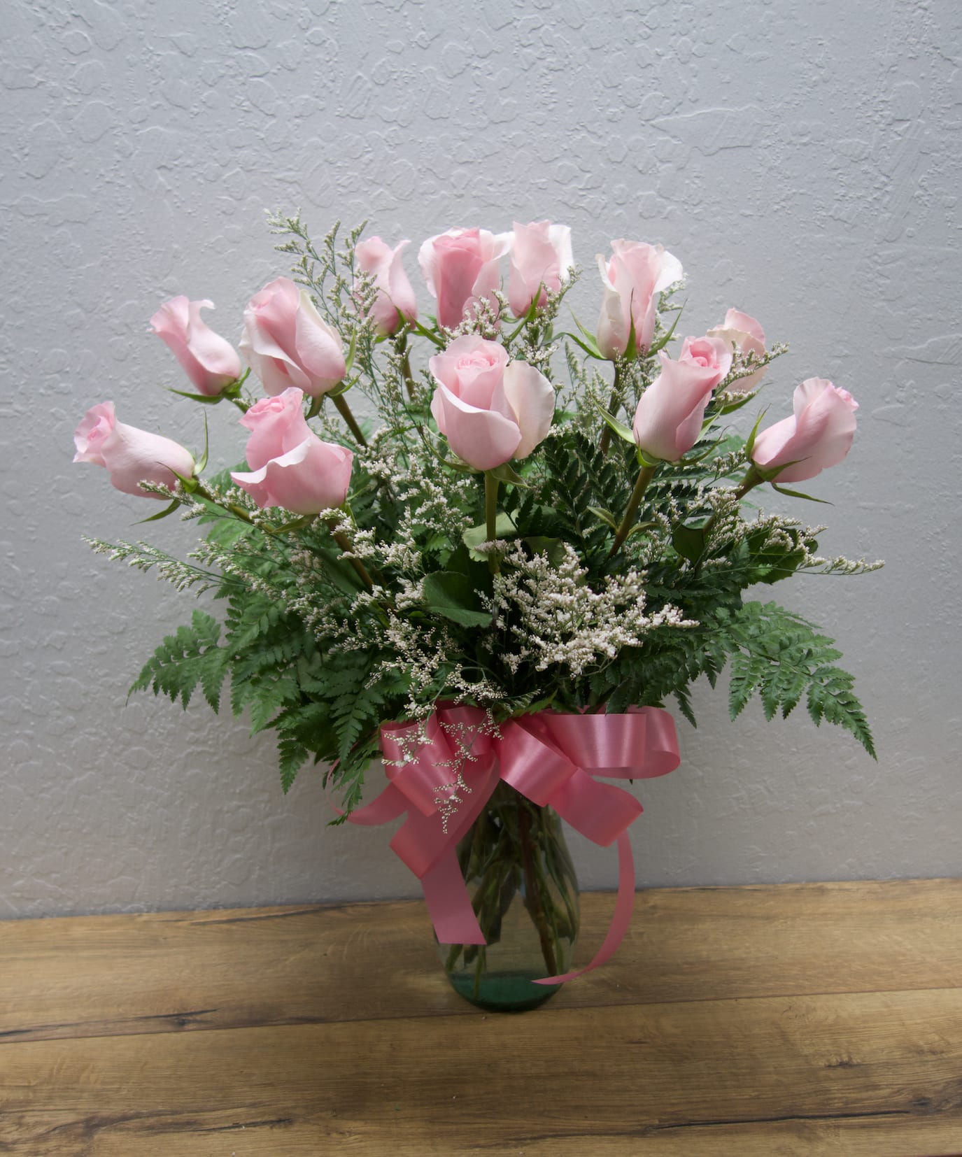 1 Dozen Pink Long Stem Rose In San Jose Ca La Floriya