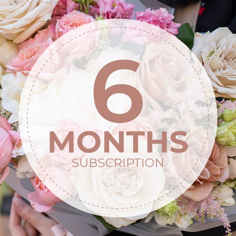 Bi-Weekly Flower Subscription - 6 Months Bi-Weekly Flower Subscription - 6 Months - All subscriptions include delivery. Paid ahead of time based on the length of subscription purchased. Upgrade to Deluxe or Premium for more stems. Perfect for treating yourself, gifting, and housewarming. Twice a month delivery on the 1st and 15th.
