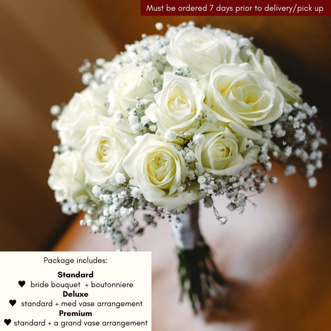 Rose Wedding Package In Washington Dc York Flowers