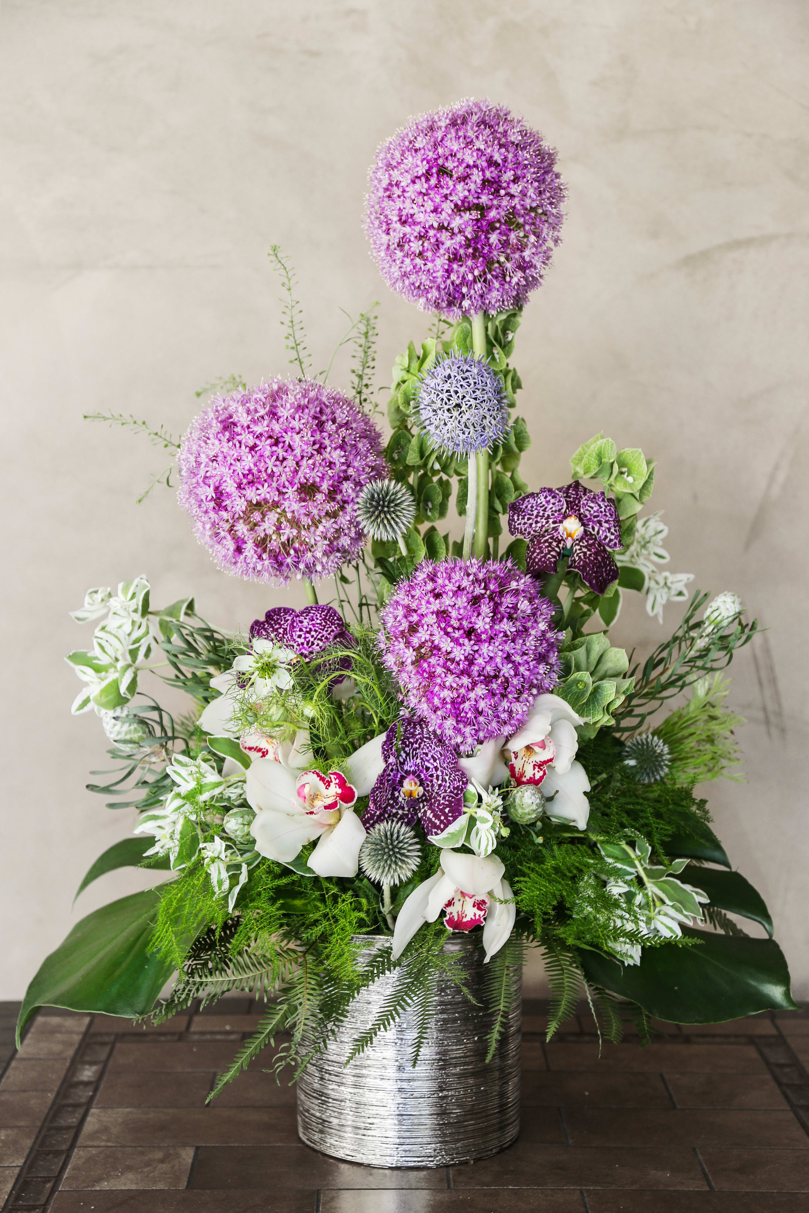 Purple Romance in Arcadia, CA MOOI Floral Design