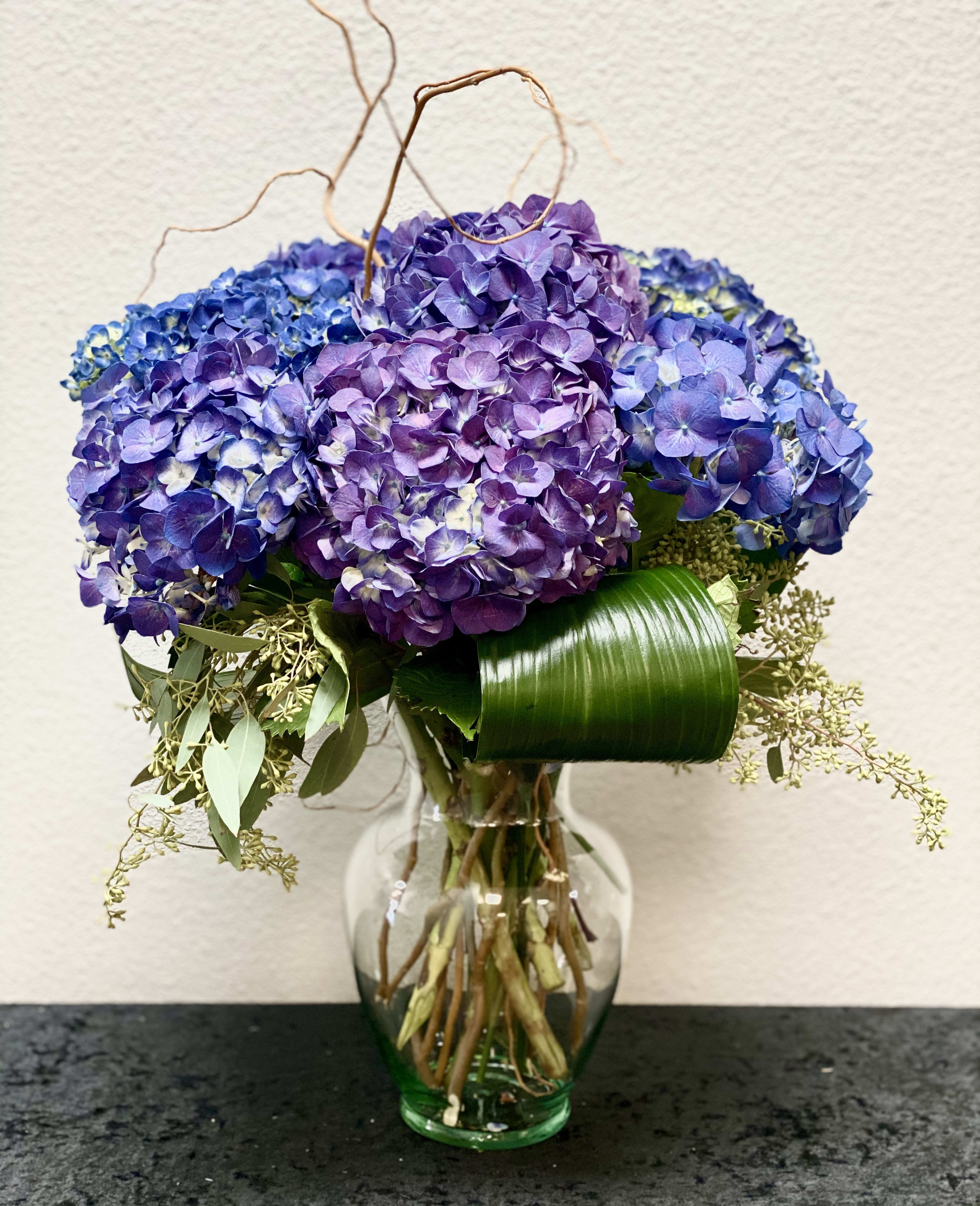 Purple Hydrangea By The Last Straw Florist