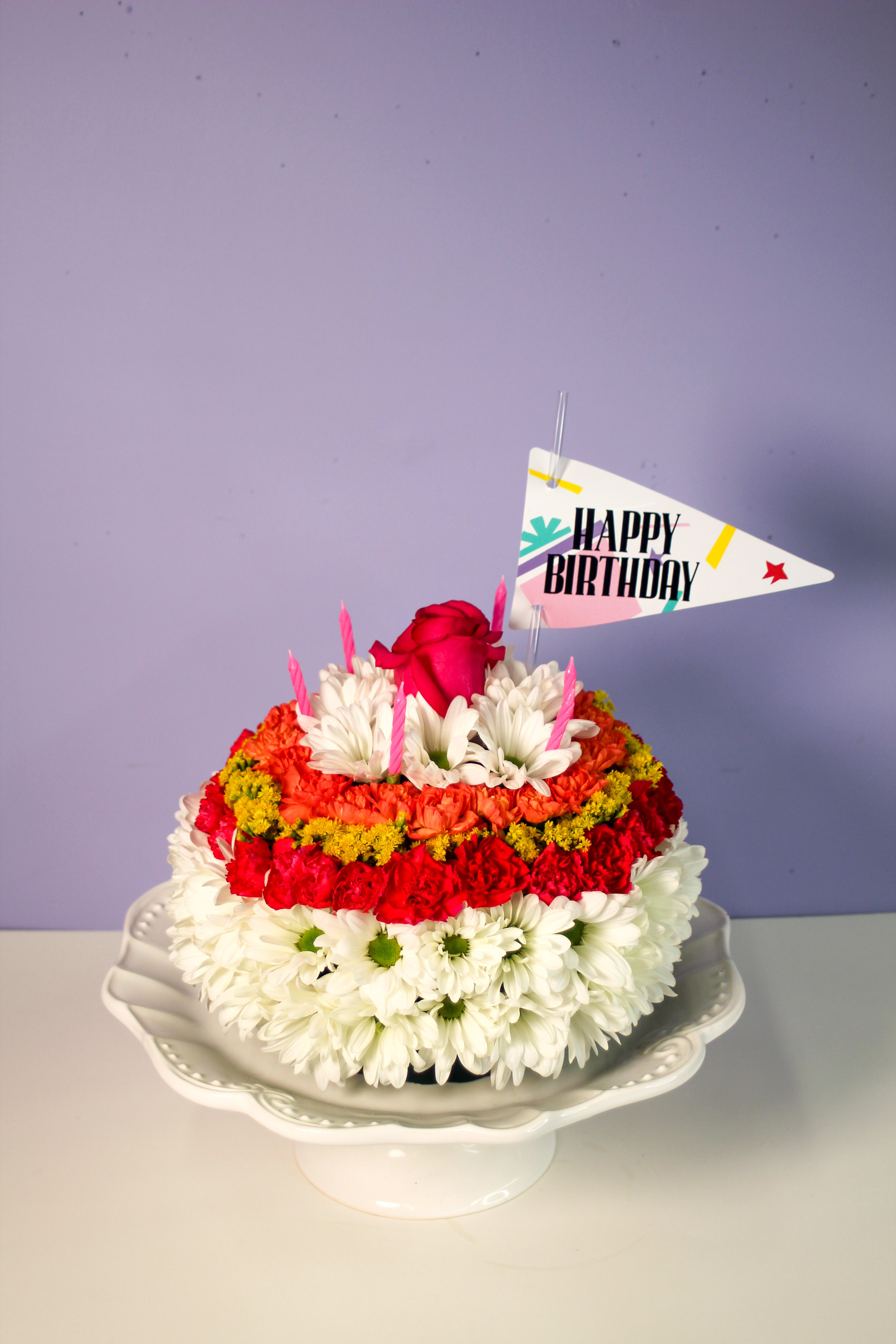 "Designers Choice" Birthday Wishes Flower Cake in Independence, KS