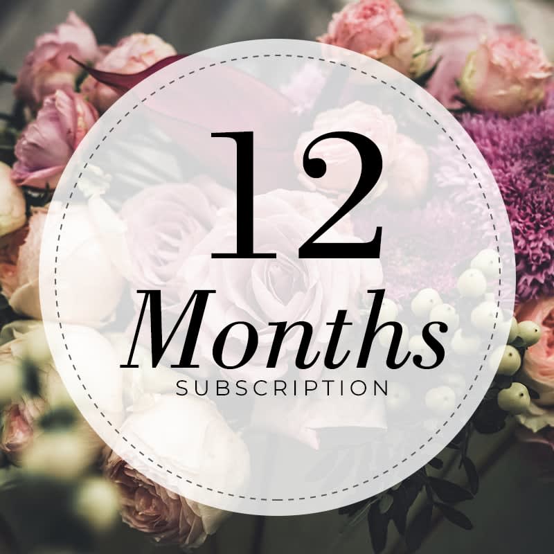 3 month subscription loose flowers