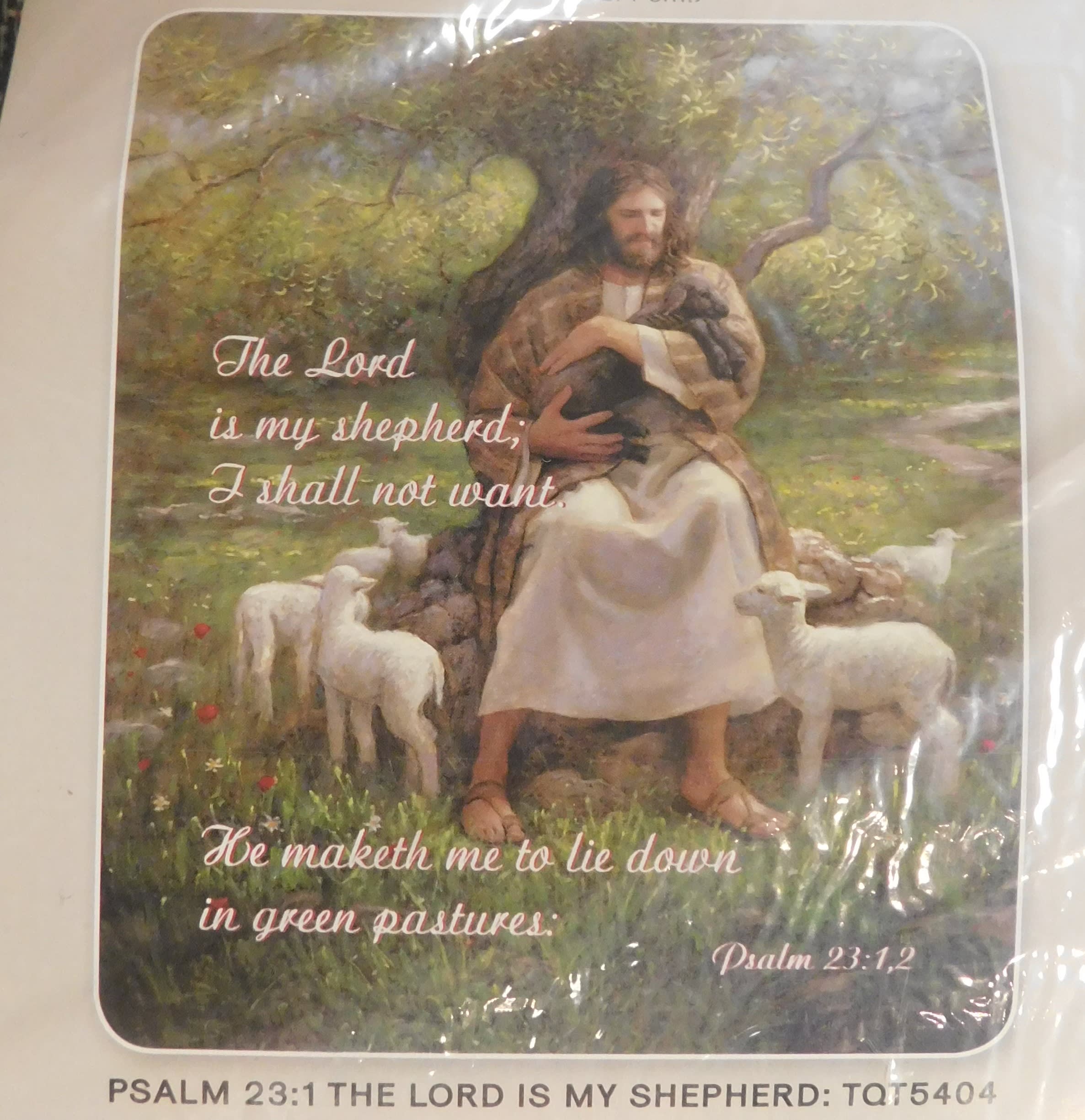 Psalm 23 Psalm 23 - Beautiful throw displayed on easel with matching bow!