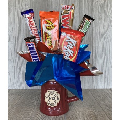 Candy mug Fire Department - Mug fill with candy for you Fireman or woman that is microware and dishwasher save