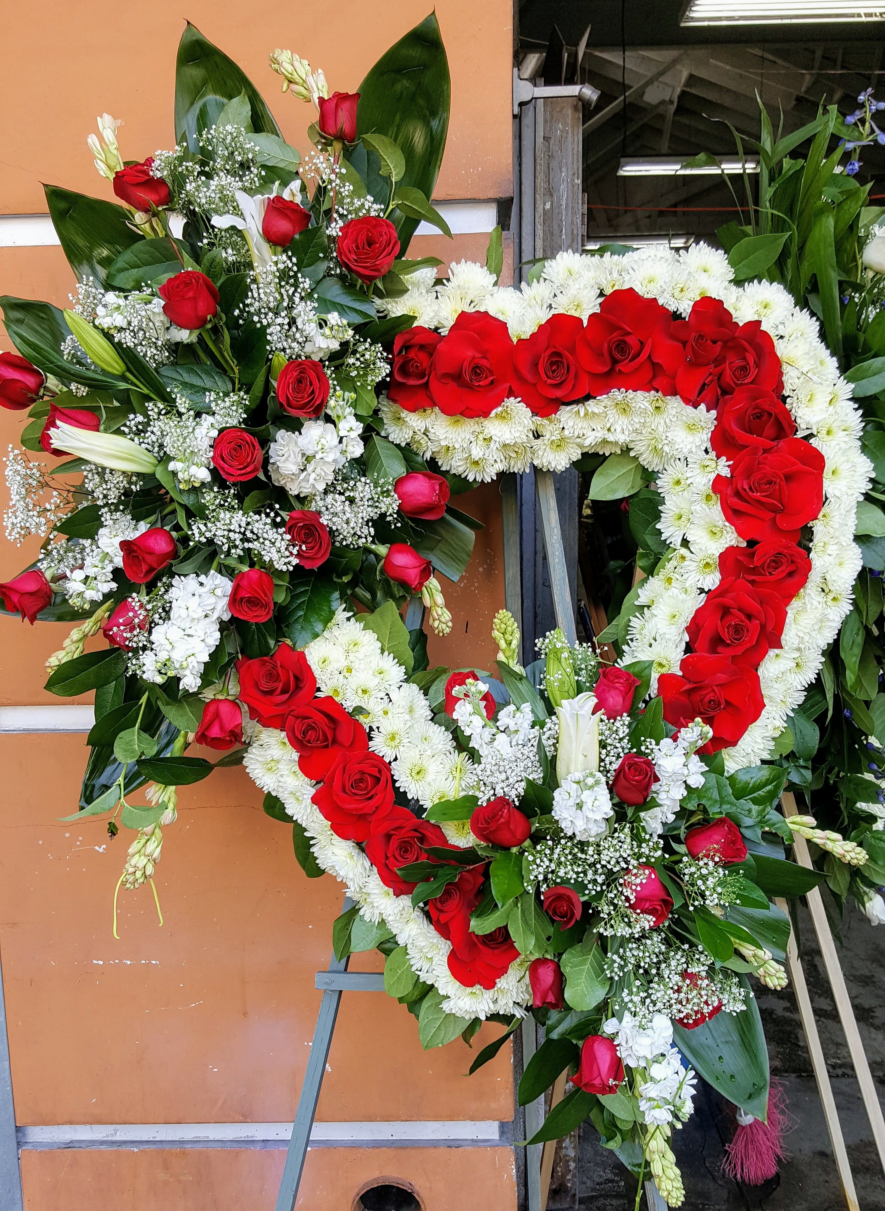 Sympathy Large Heart - Large Funeral Heart 