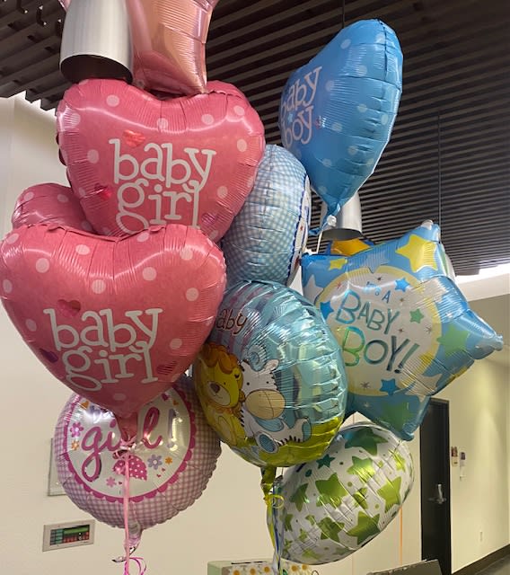 Baby boy and girl balloons - 6 millar ballons 