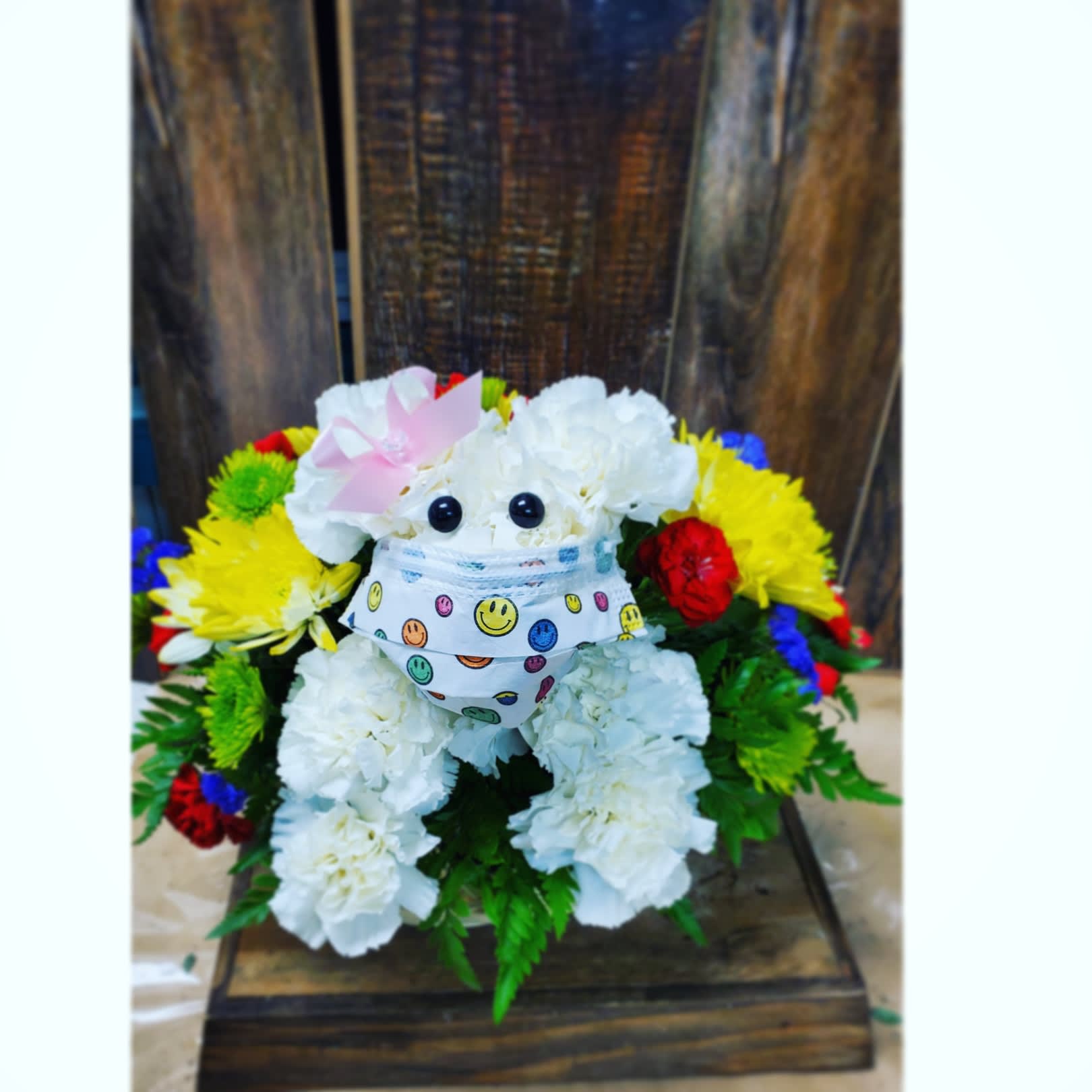 Masked Puppy Bouquet in Las Vegas, NV Flower Petal Boutique
