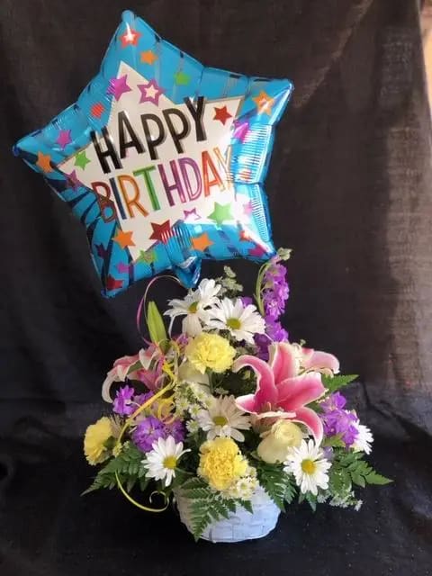 Happy Birthday Florist Designed Balloon Bouquet