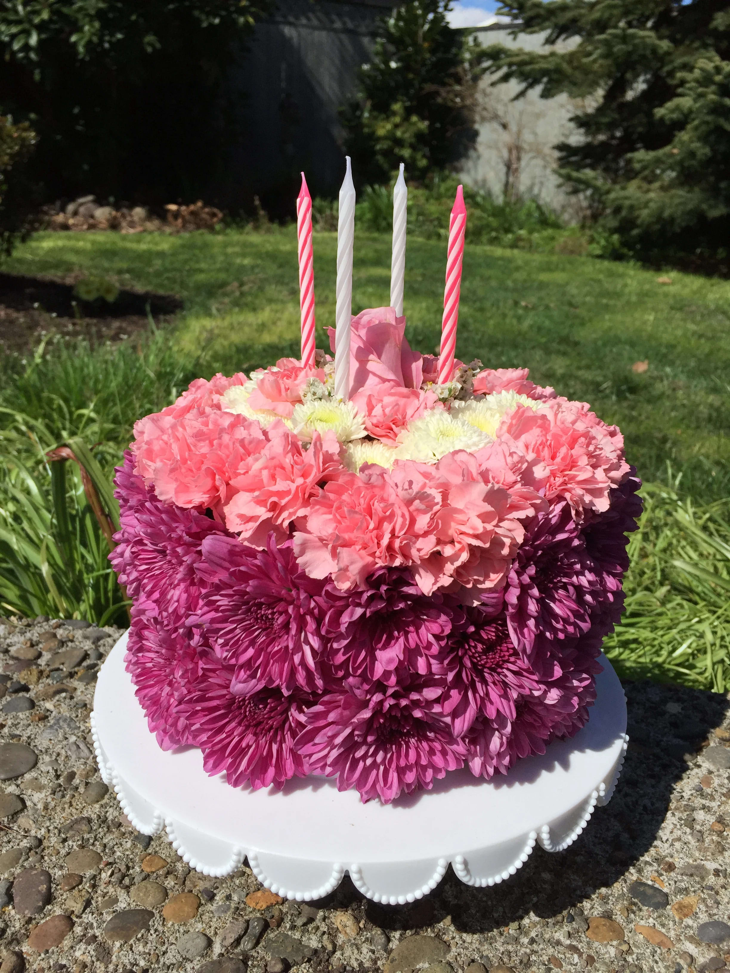 Happy birthday flower cake deals